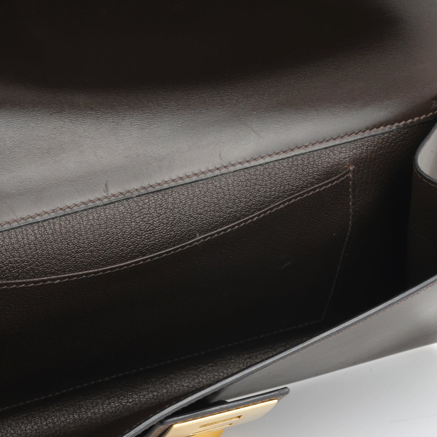 Hermès Medor 29 - Ebene Box Calf | Gold Hardware
