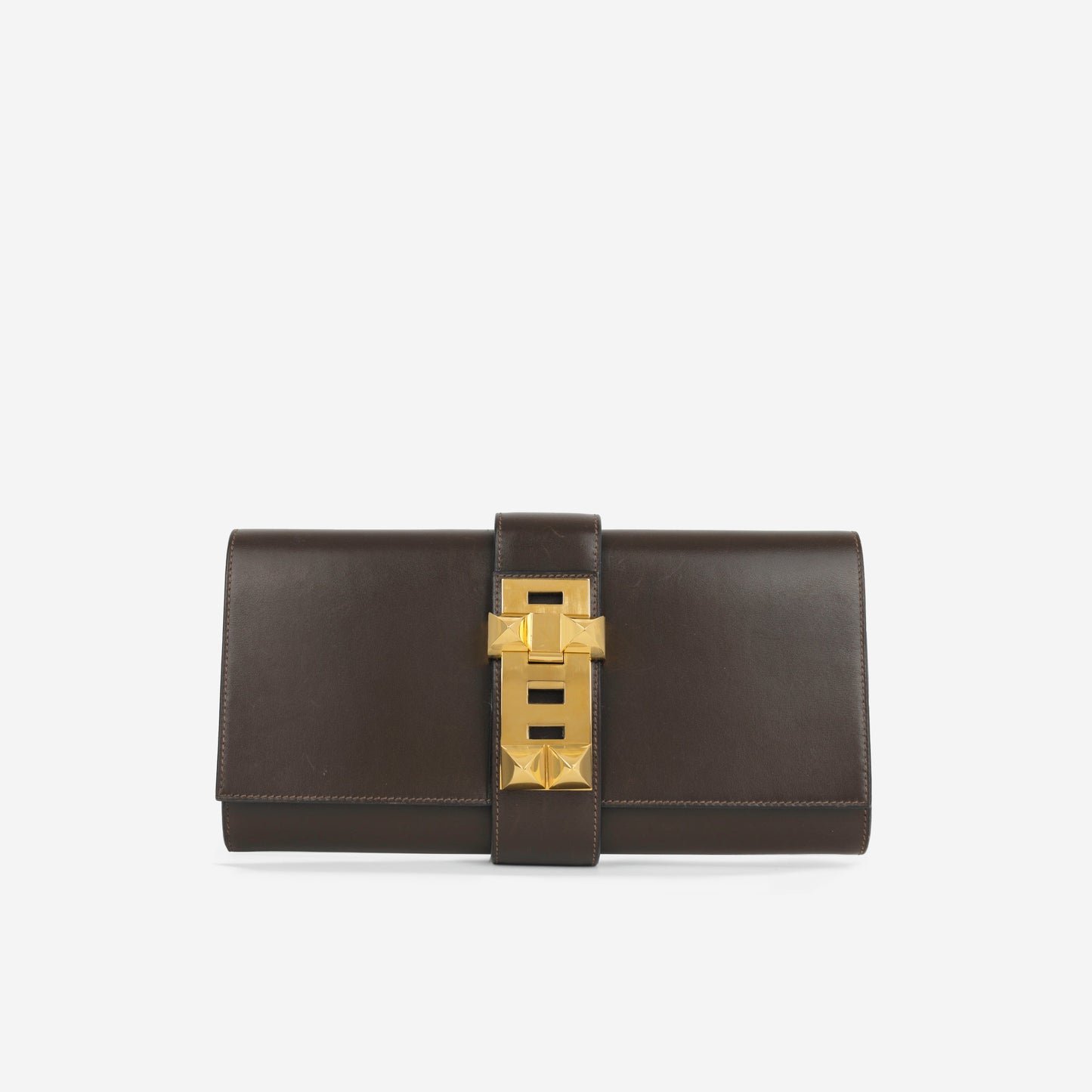 Hermès Medor 29 - Ebene Box Calf | Gold Hardware