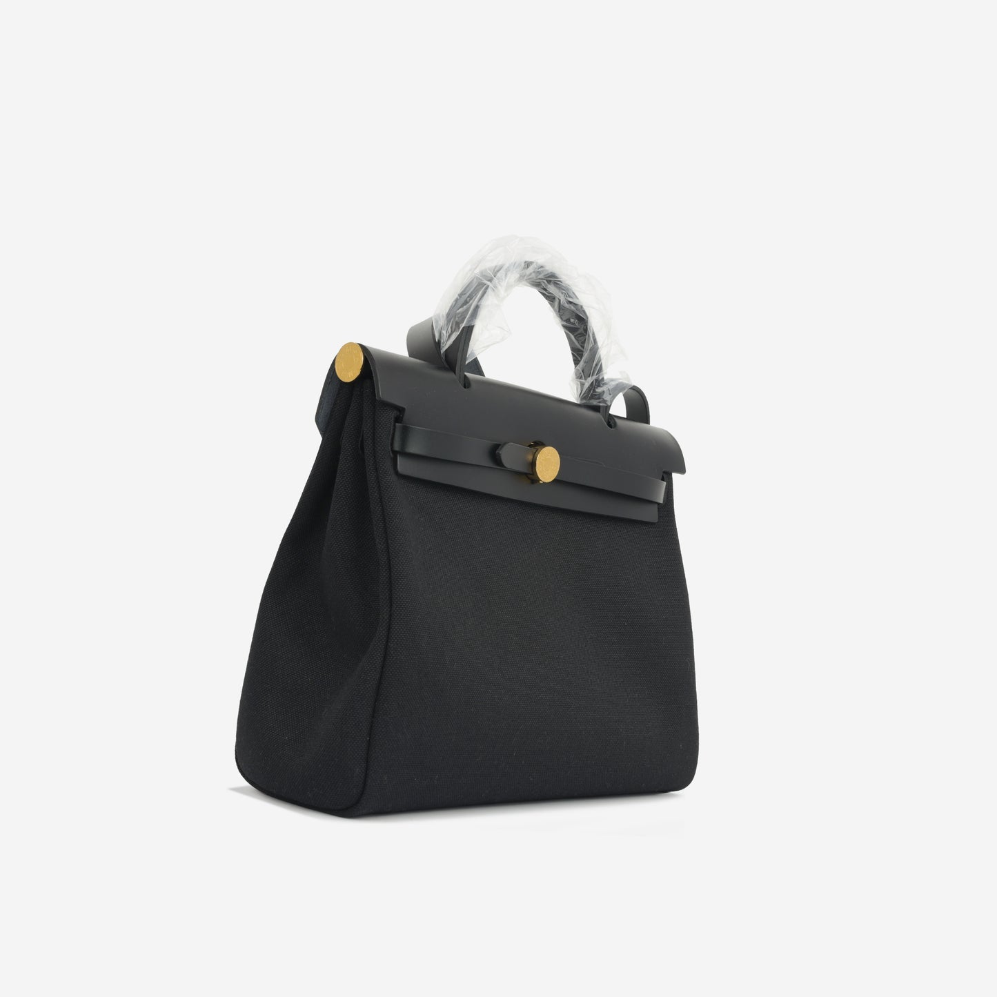 Hermès Hermes - Herbag 31 - Noir Canvas / Hunter GHW - Brand New