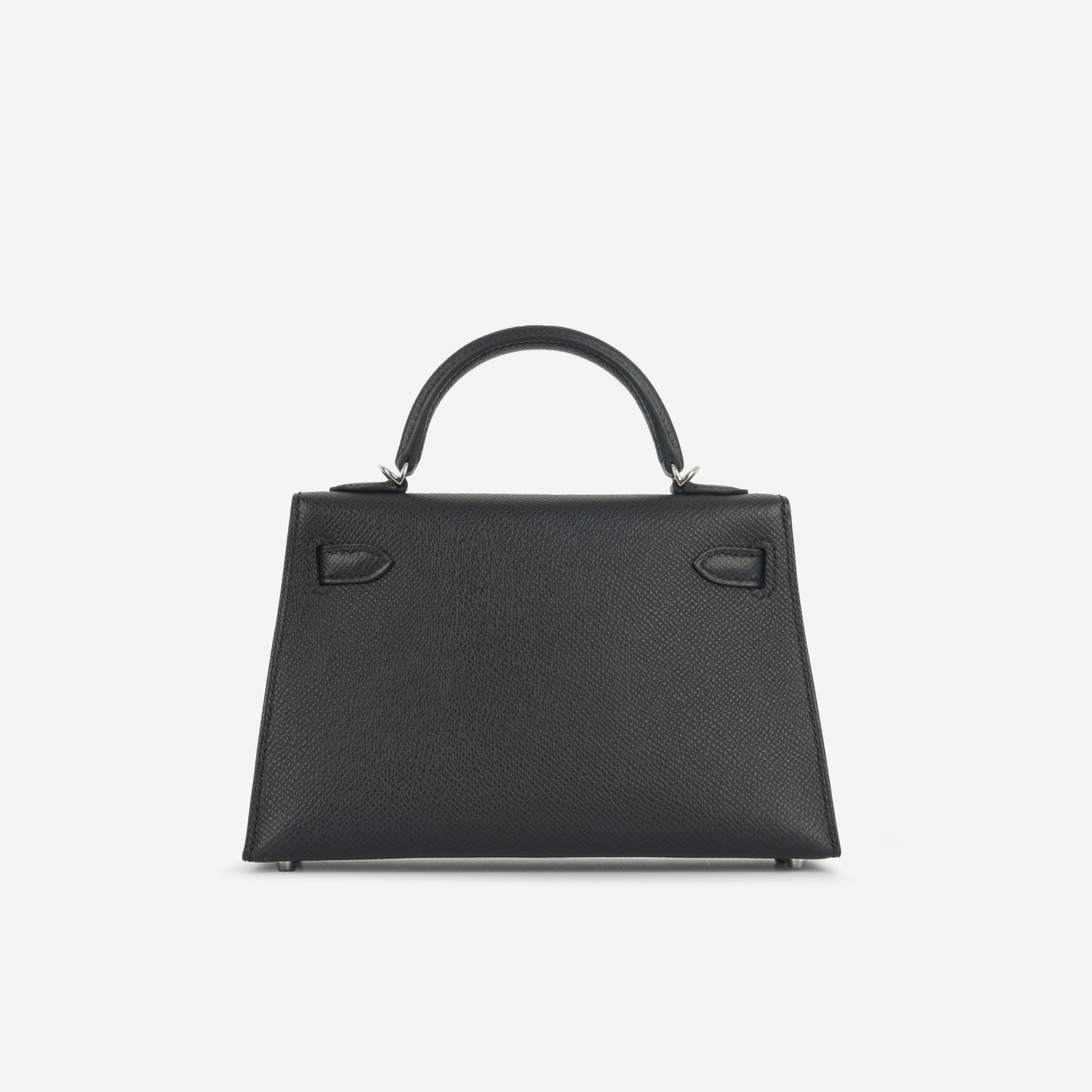 Hermès HSS Mini Kelly - Black Epsom / Gold Interior | Palladium Hardware (NWT)