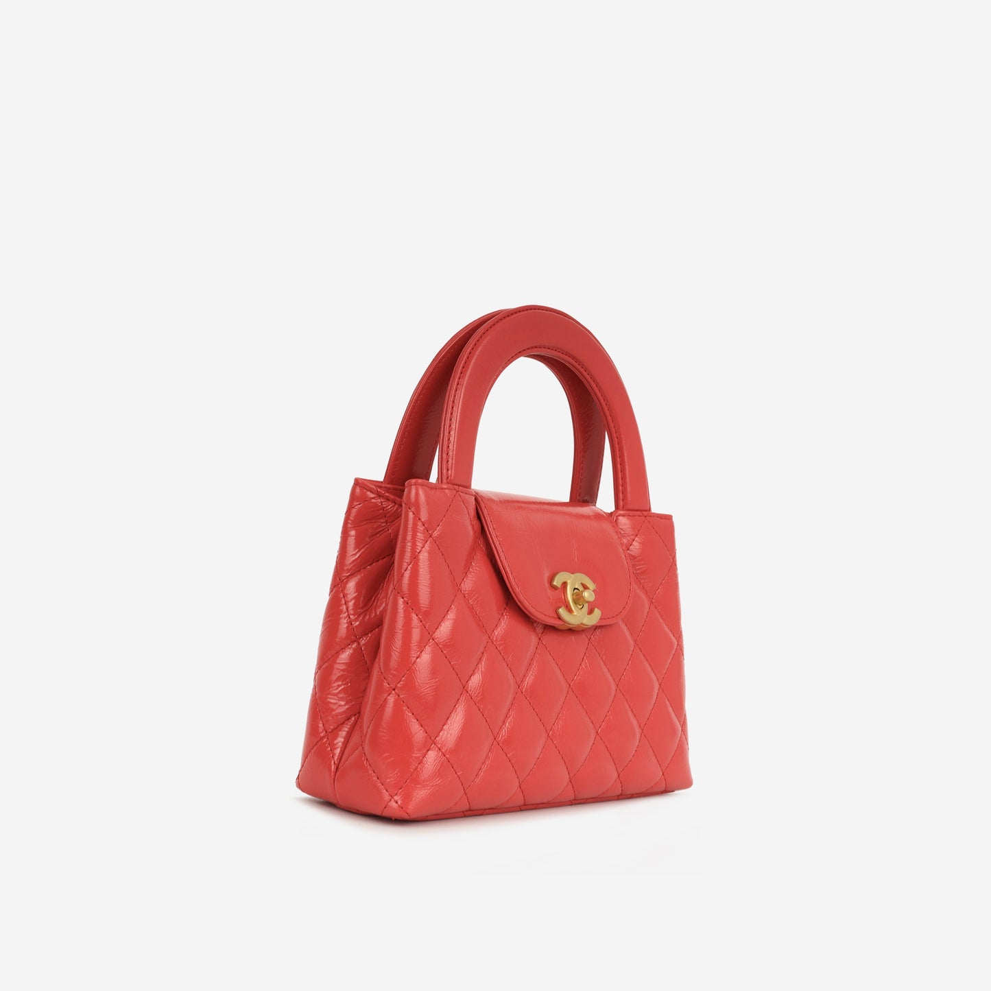 Chanel Small Kelly Re-Edition - Red Crumpled Calfskin | Gold Hardware