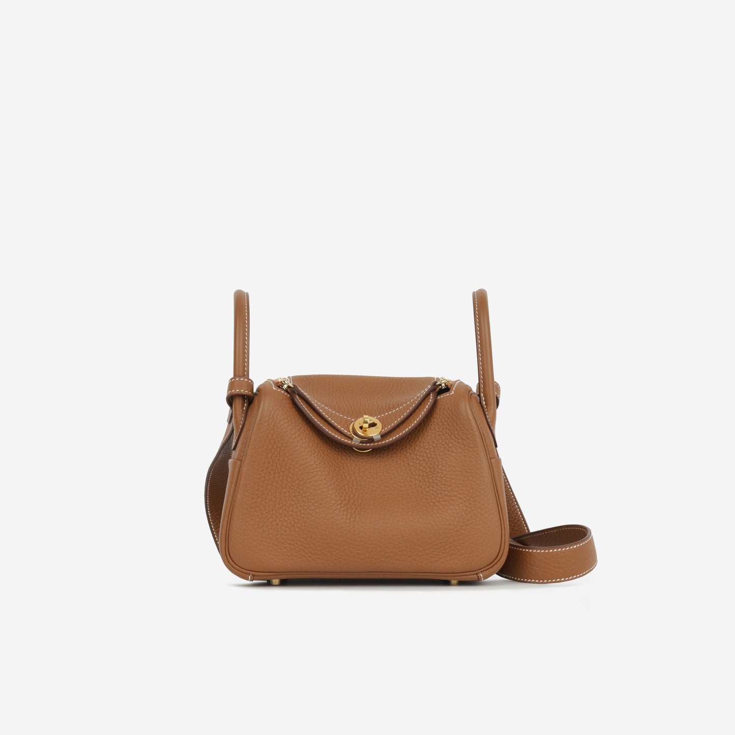 Hermès Mini Lindy - Gold Clemence | Gold Hardware
