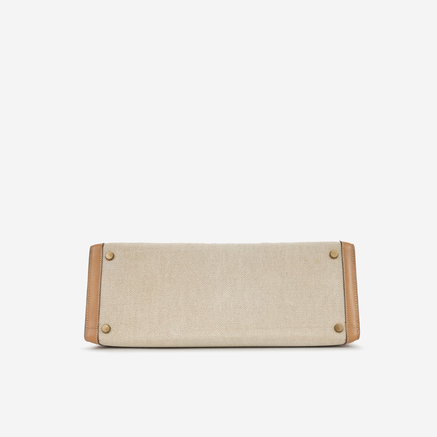 Hermès Vintage Kelly 32 - Natural Courchevel / Toile | Gold Hardware
