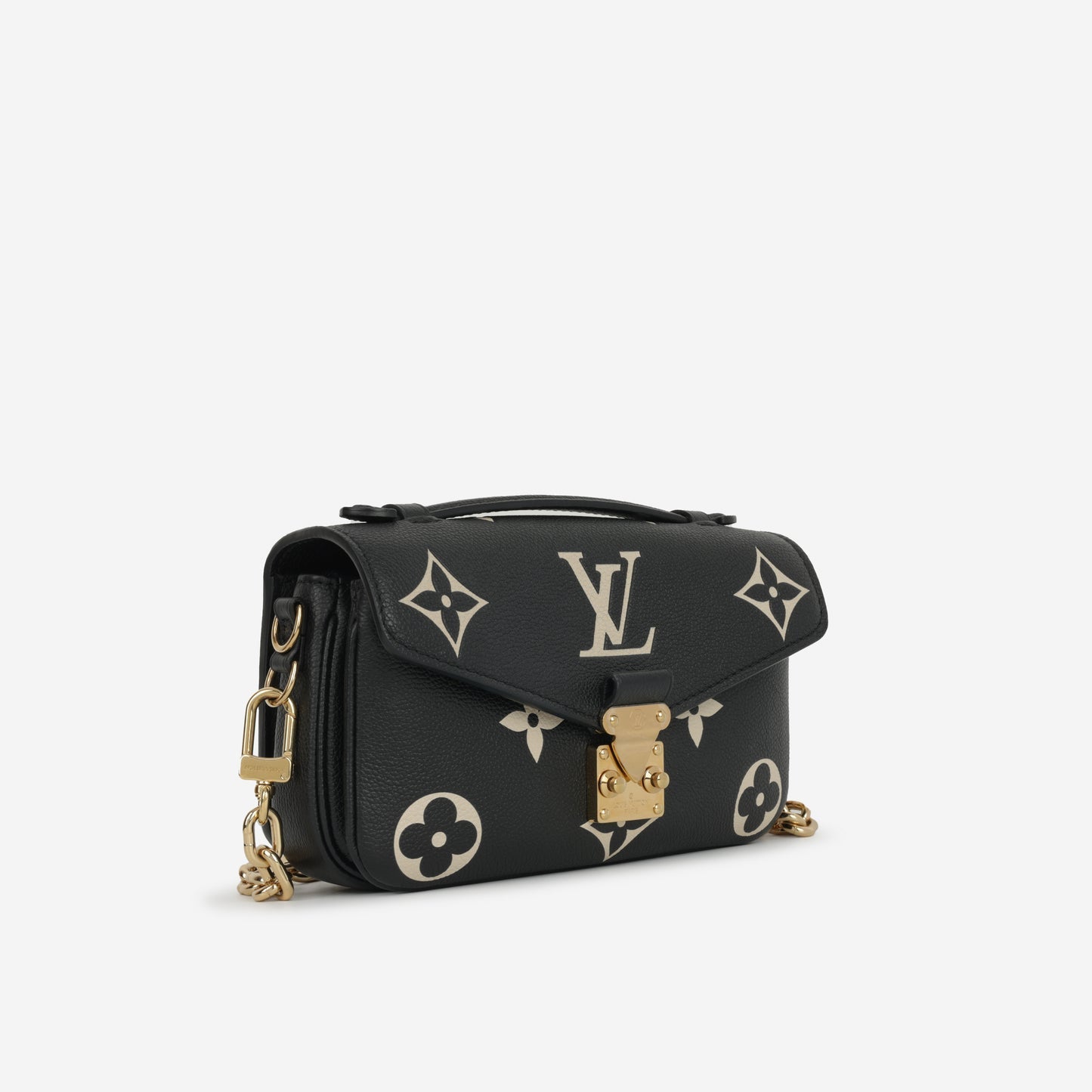 Louis Vuitton Pochette Metis East / West - Black/Beige Bicolor Monogram Empreinte Leather GHW