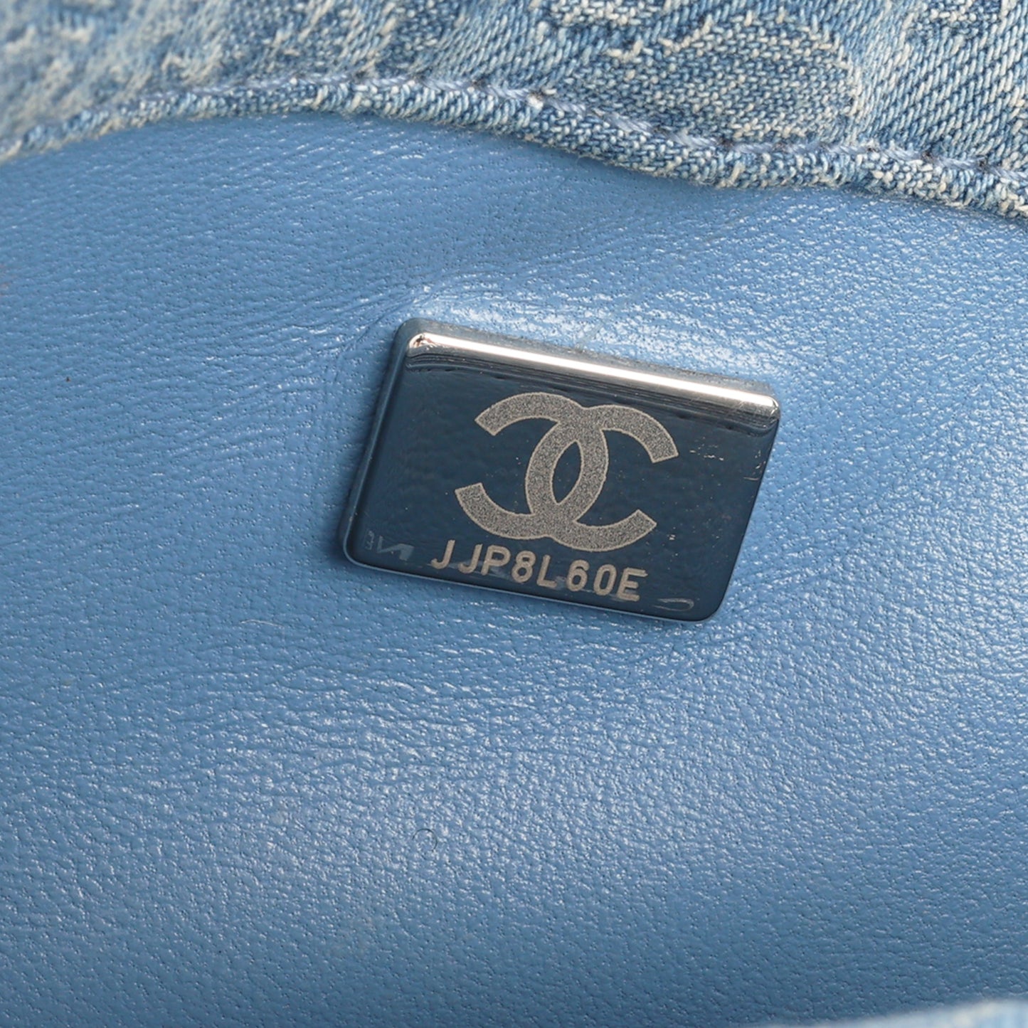Chanel Camellia Sweetheart Crush Flap - Blue Denim | Silver Hardware