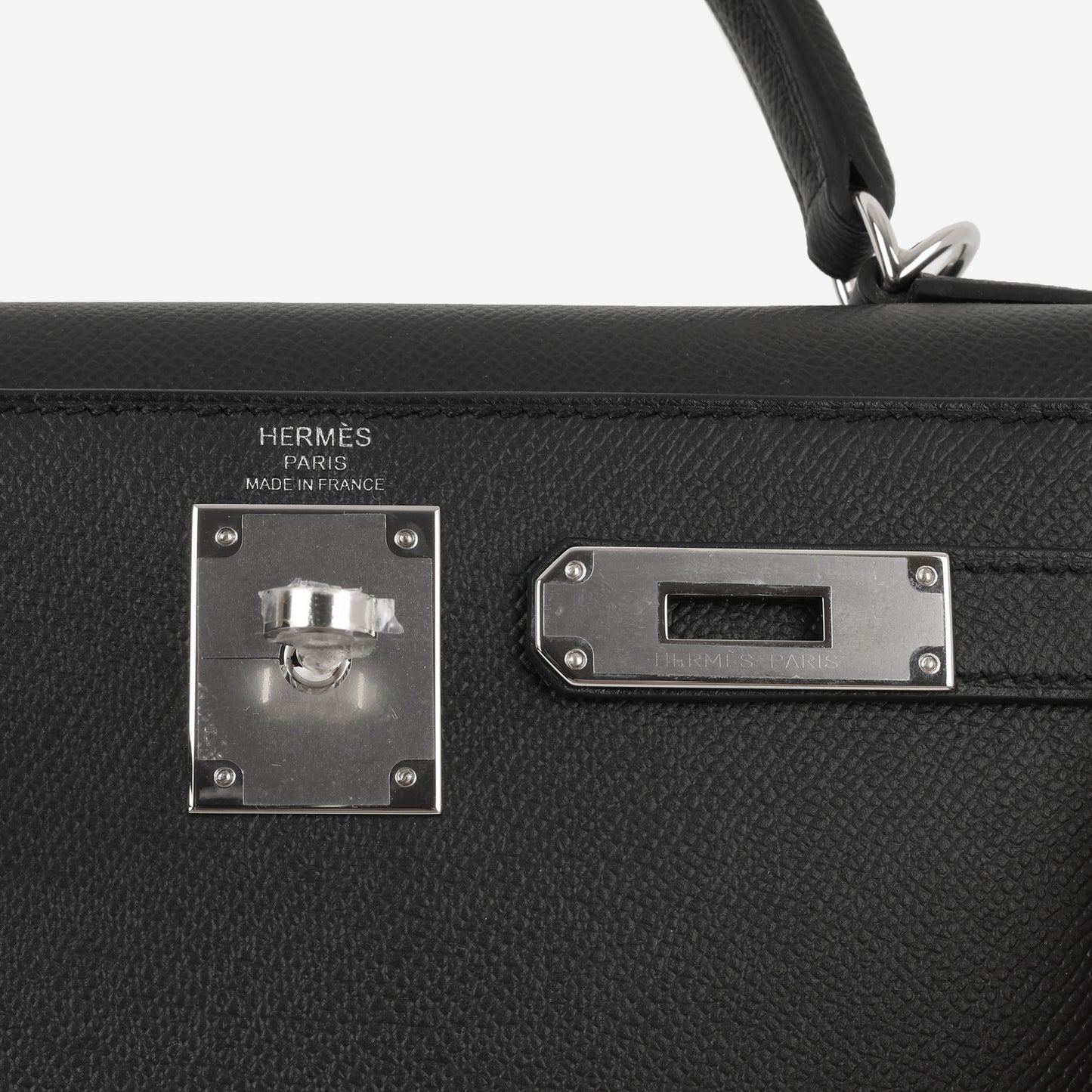 Hermès Kelly 28 - Black Epsom | Palladium Hardware