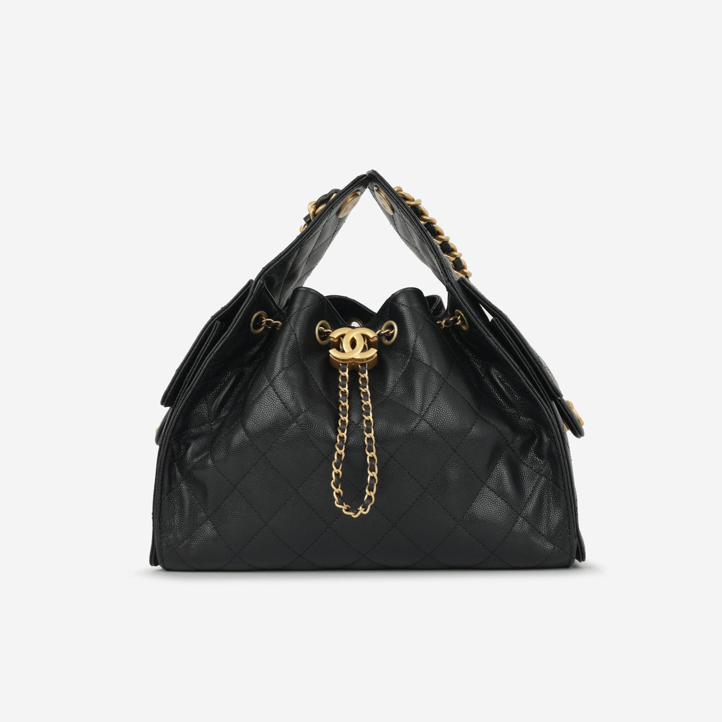 Chanel Small 25 Hobo - Black Caviar | Gold Hardware