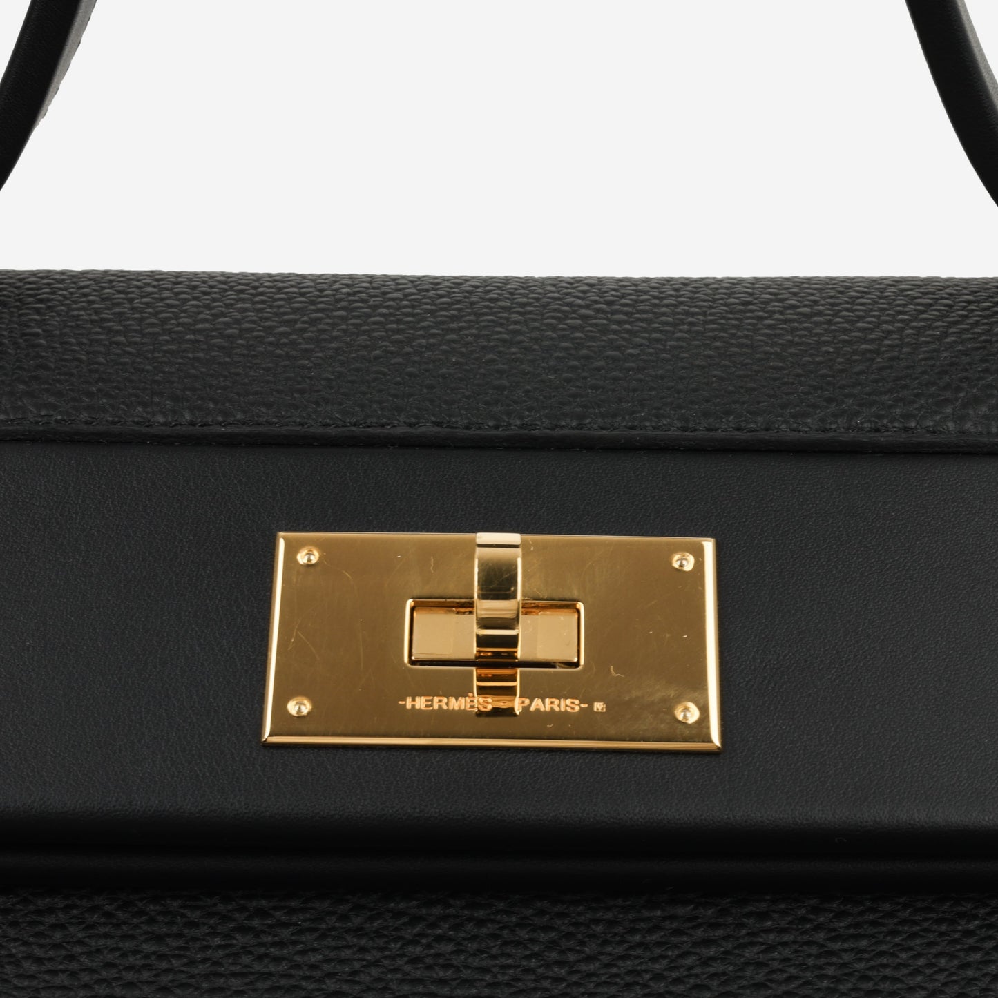 Hermés 24/24 35 - Black Togo / Swift Leather | Gold Hardware