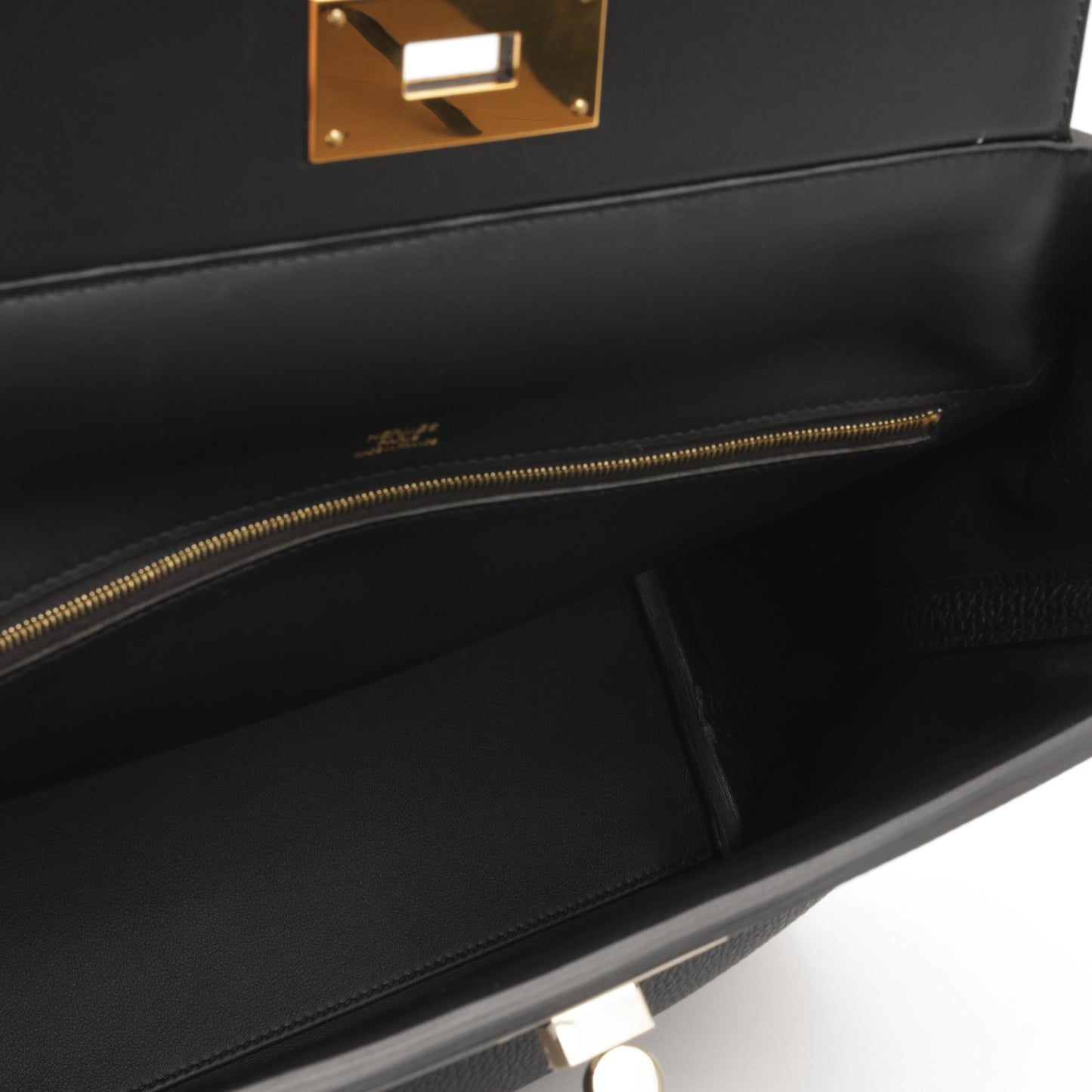 Hermés 24/24 35 - Noir Togo / Swift Leather | Gold Hardware