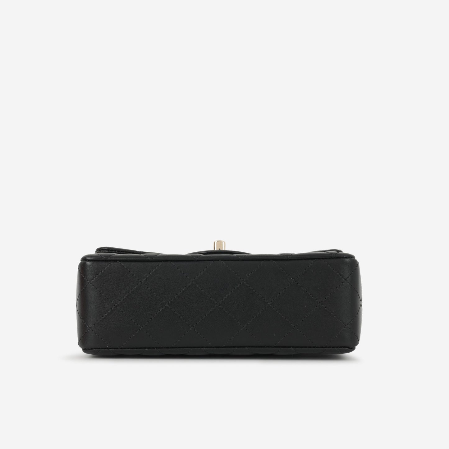 Chanel Mini Rectangular - Black Lambskin | Champagne Gold Hardware