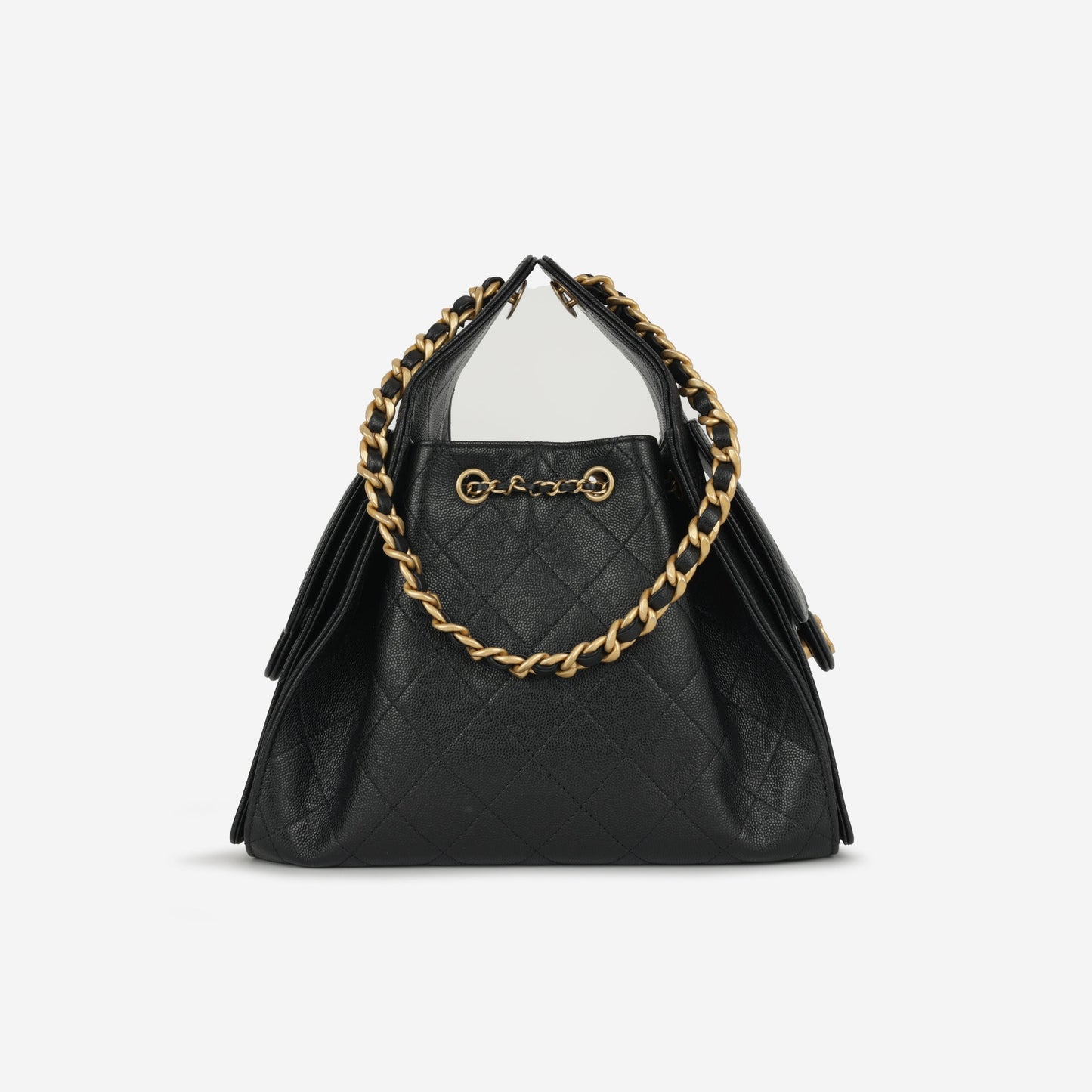 Chanel Small 25 Hobo - Black Caviar | Gold Hardware
