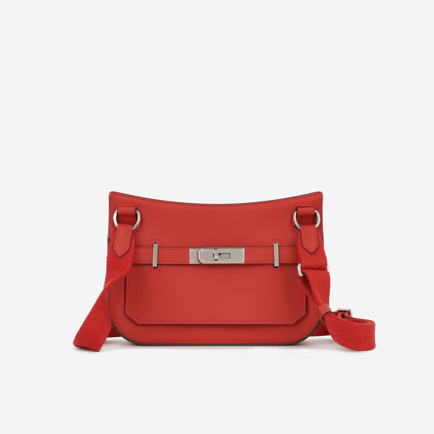 Hermès Mini Jypsiere - Rouge Vif Evercolour | Palladium Hardware