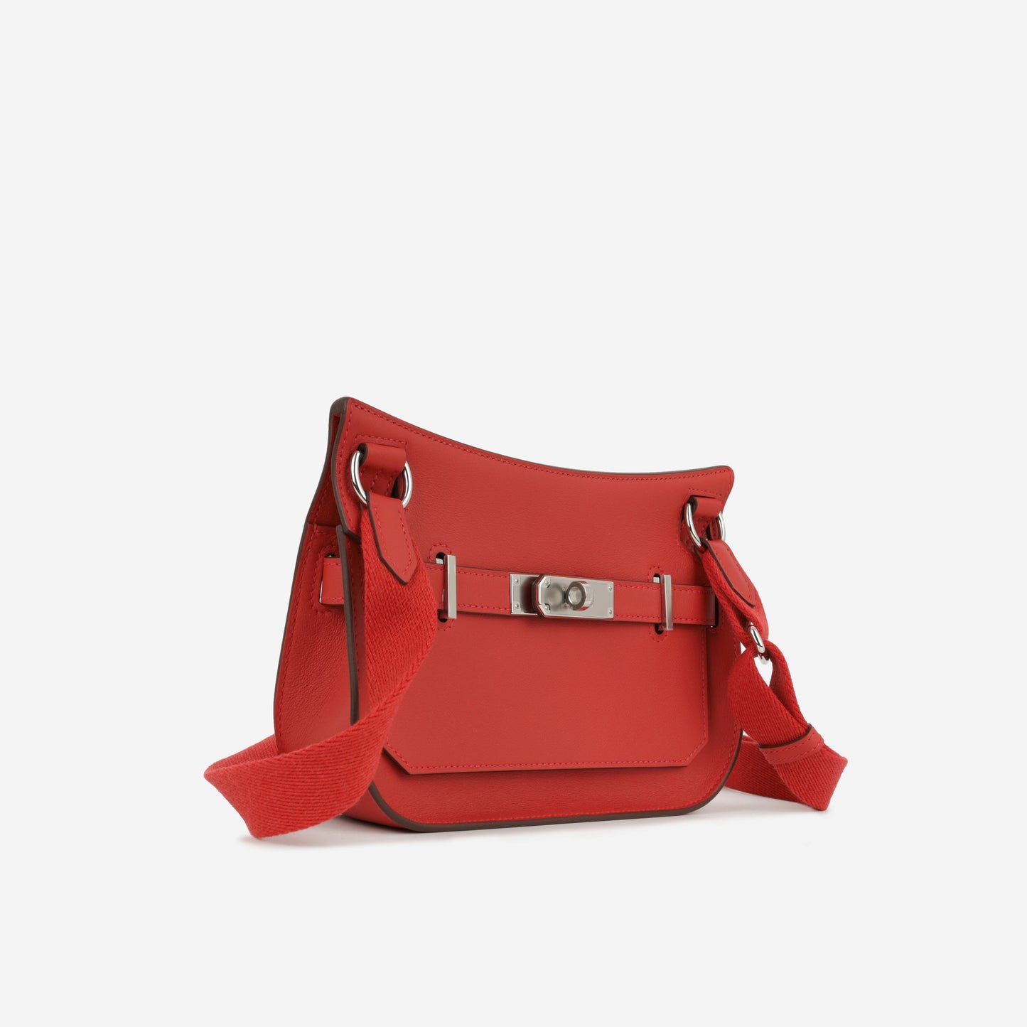 Hermès Mini Jypsiere - Rouge Vif Evercolour | Palladium Hardware
