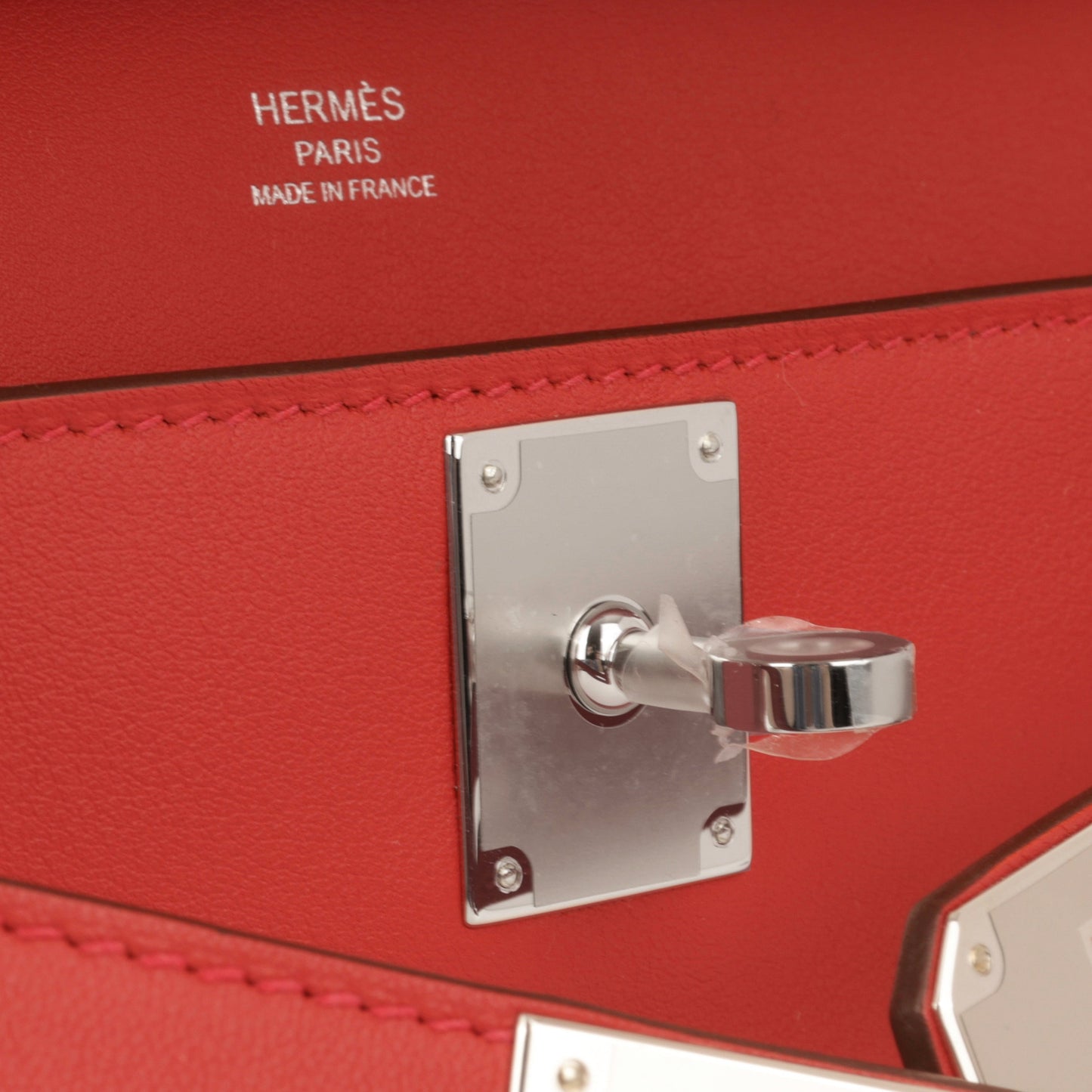 Hermès Mini Jypsiere - Rouge Vif Evercolour | Palladium Hardware