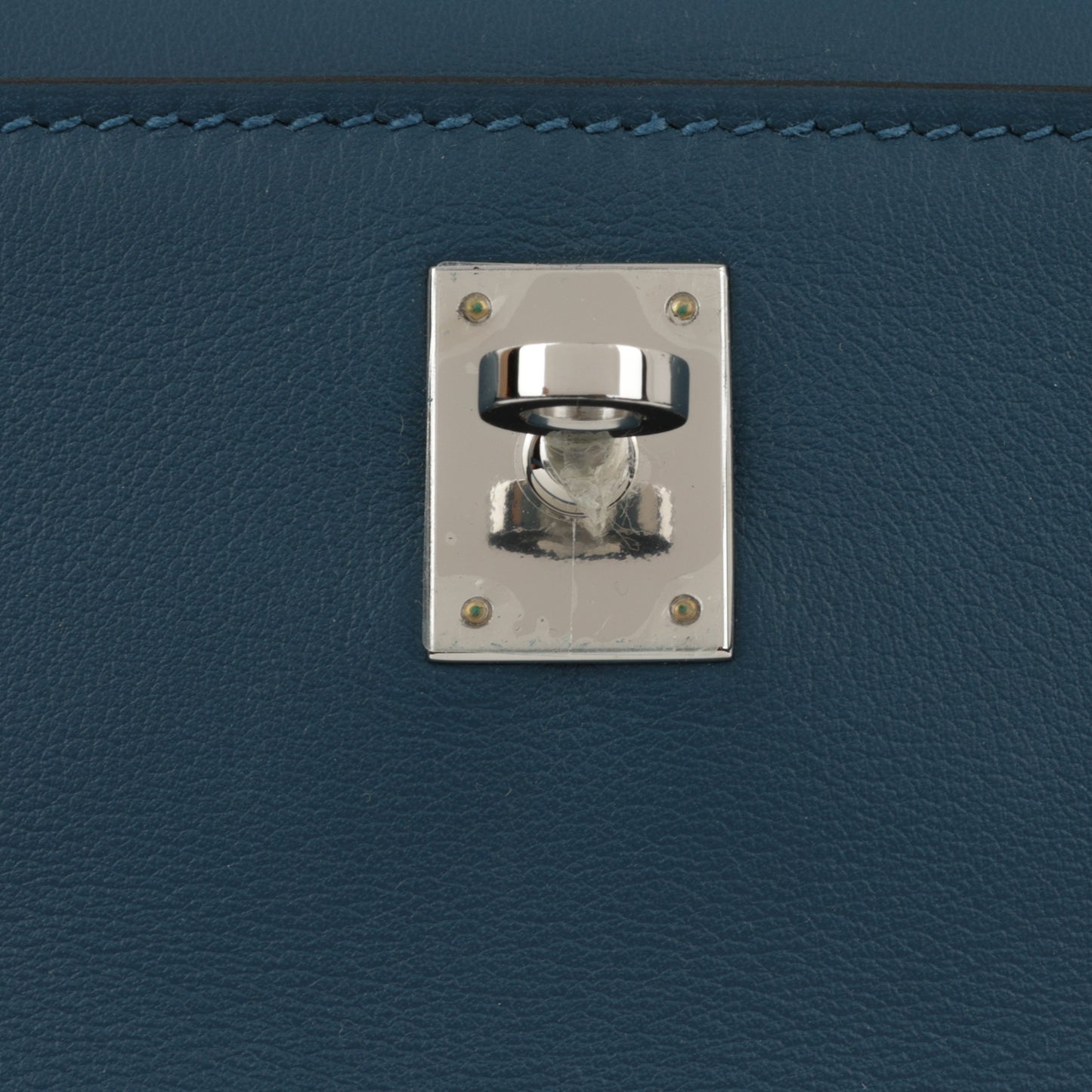 Hermès Kelly Pochette - Bleu Colvert Swift | Palladium Hardware