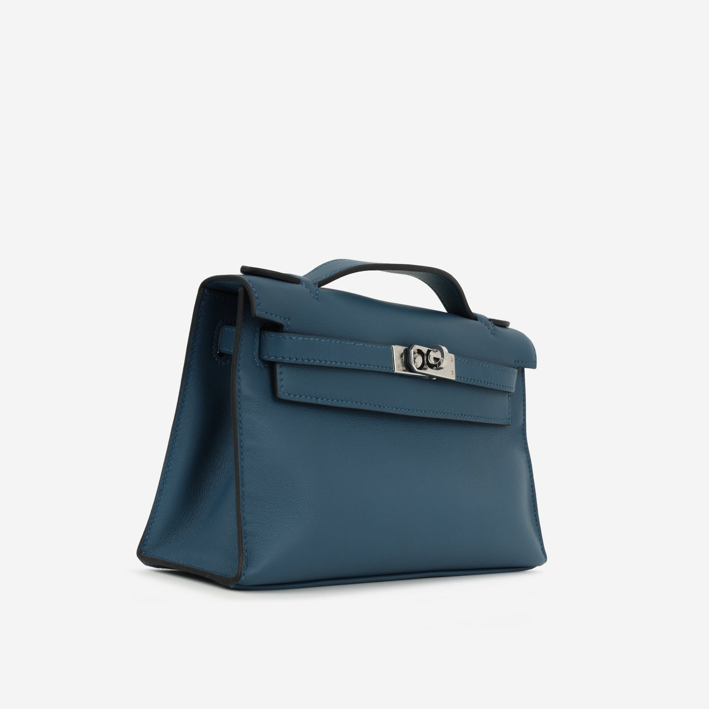 Hermès Kelly Pochette - Bleu Colvert Swift | Palladium Hardware