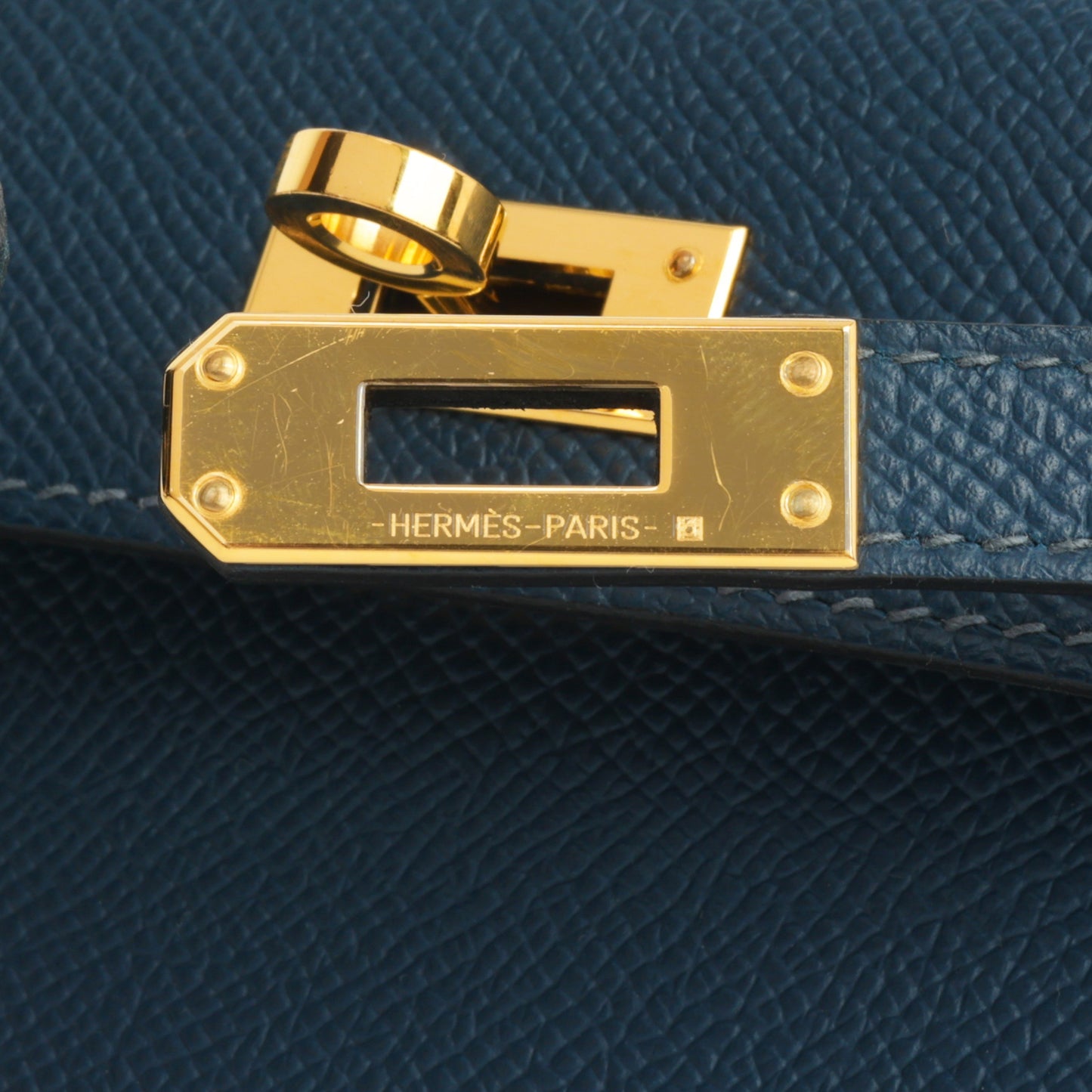 Hermès Mini Kelly - Bleu De Prusse Epsom | Gold Hardware