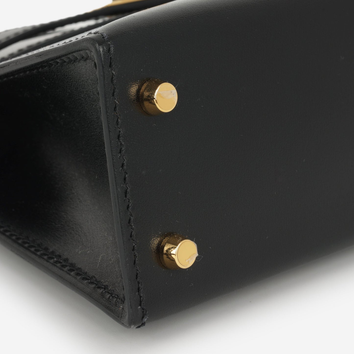 Hermès Mini Kelly - Noir Box Calf | Gold Hardware