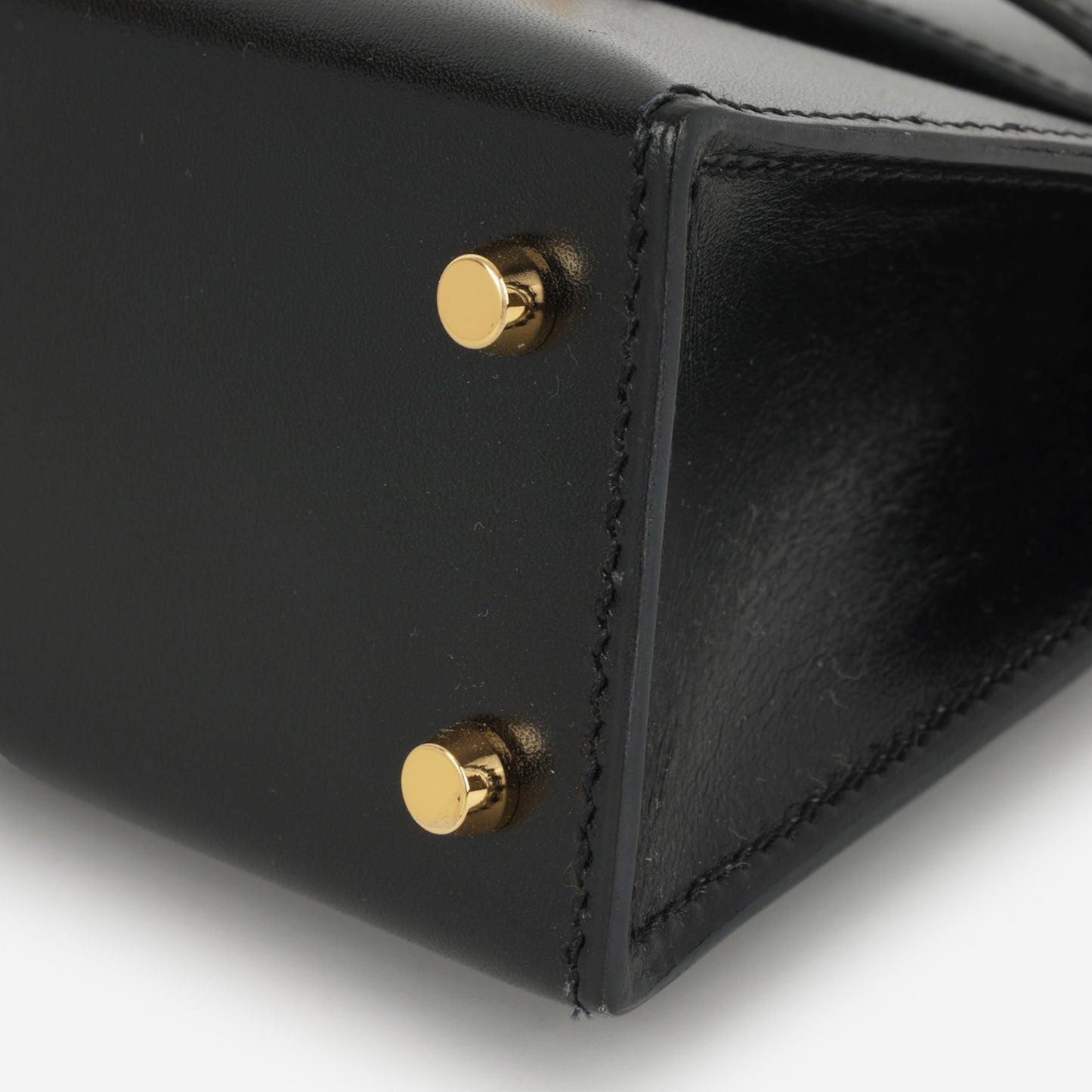 Hermès Mini Kelly - Noir Box Calf | Gold Hardware
