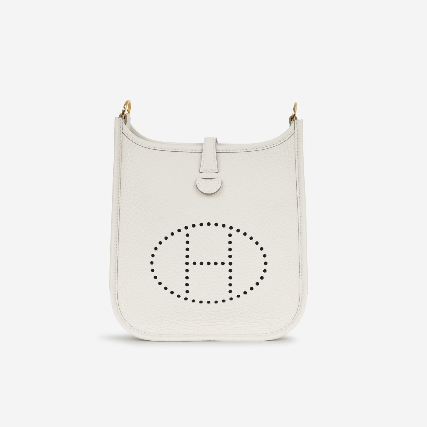 Hermès Evelyne TPM - Gris Pale Clemence | Gold Hardware