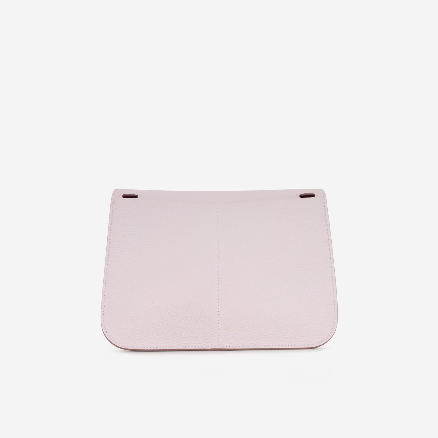 Hermès Halzan 25 Verso - Mauve Pale Clemence / Gold Swift | Palladium Hardware