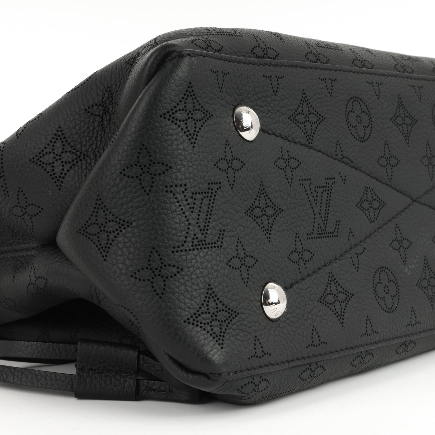 Louis Vuitton Bella Tote - Black Mahina | Silver Hardware