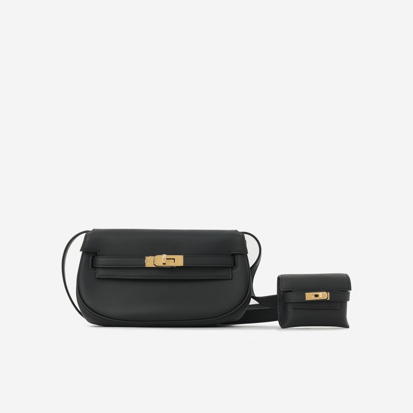 Hermès Kelly Moove - Black Swift | Gold Hardware