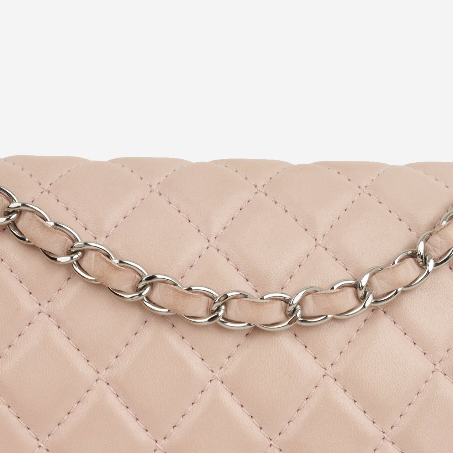 Chanel Seasonal Medium Flap Bag - Pink Lambskin | Silver Hardware