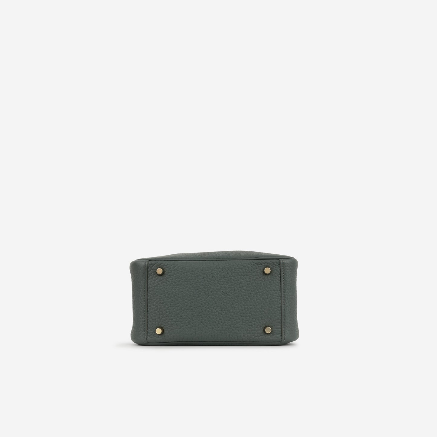 Hermès Mini Lindy - Vert Mangrove Clemence | Gold Hardware
