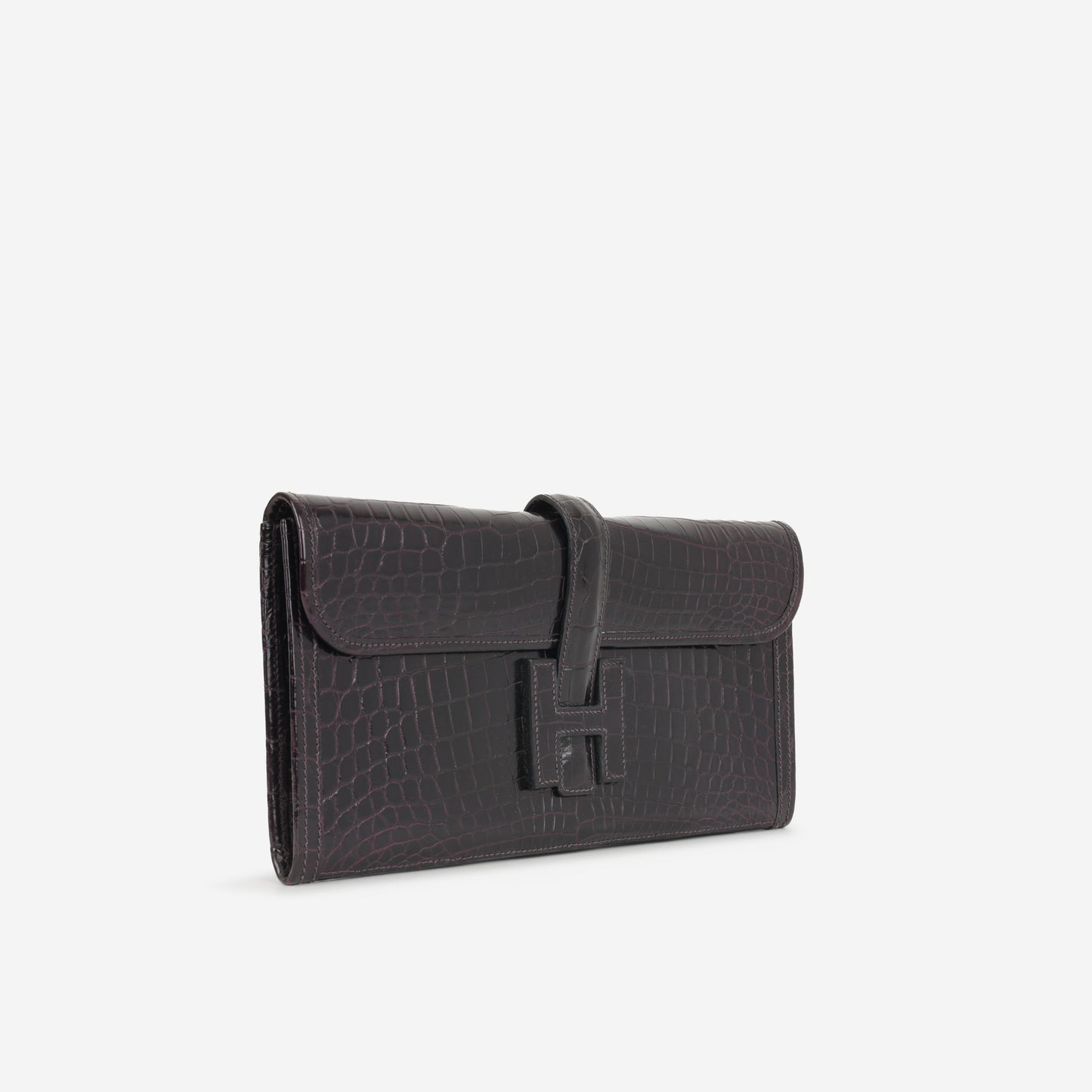 Hermès Jige Clutch 29 - Iris Matte Crocodile Niloticus
