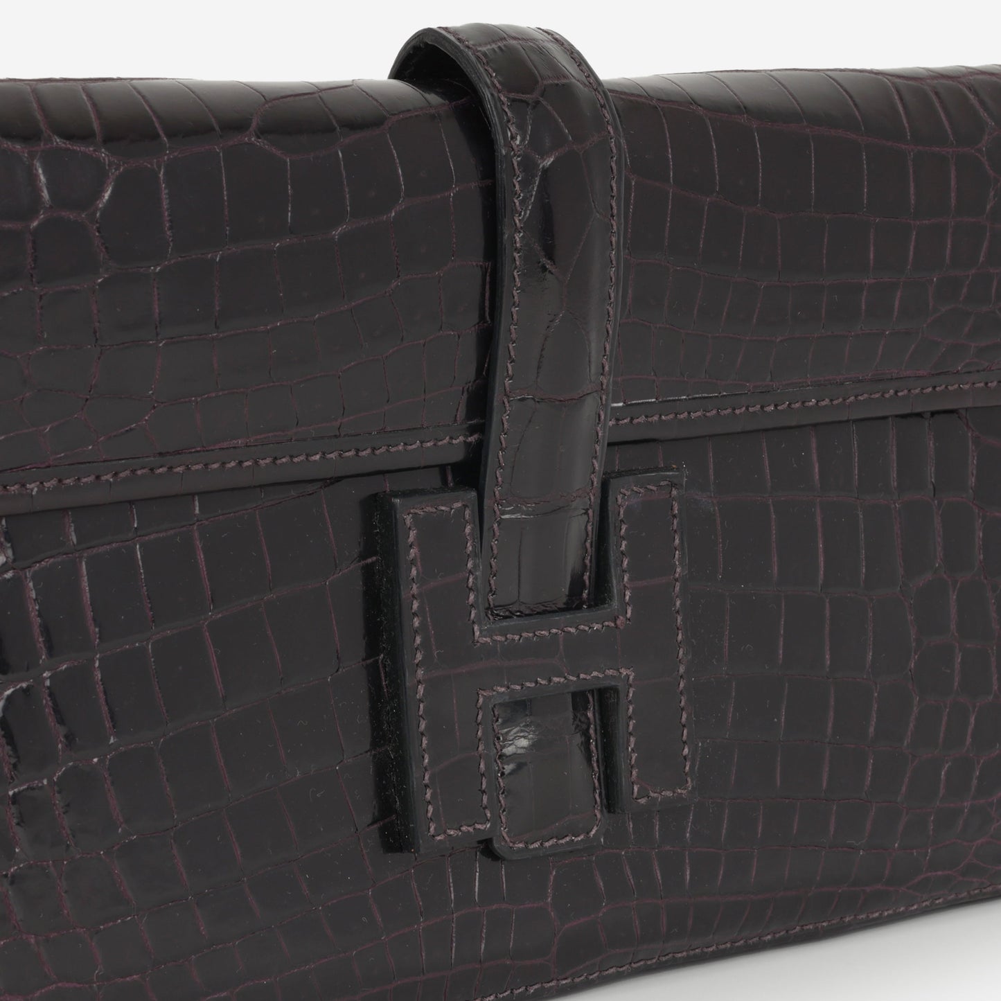 Hermès Jige Clutch 29 - Iris Matte Crocodile Niloticus