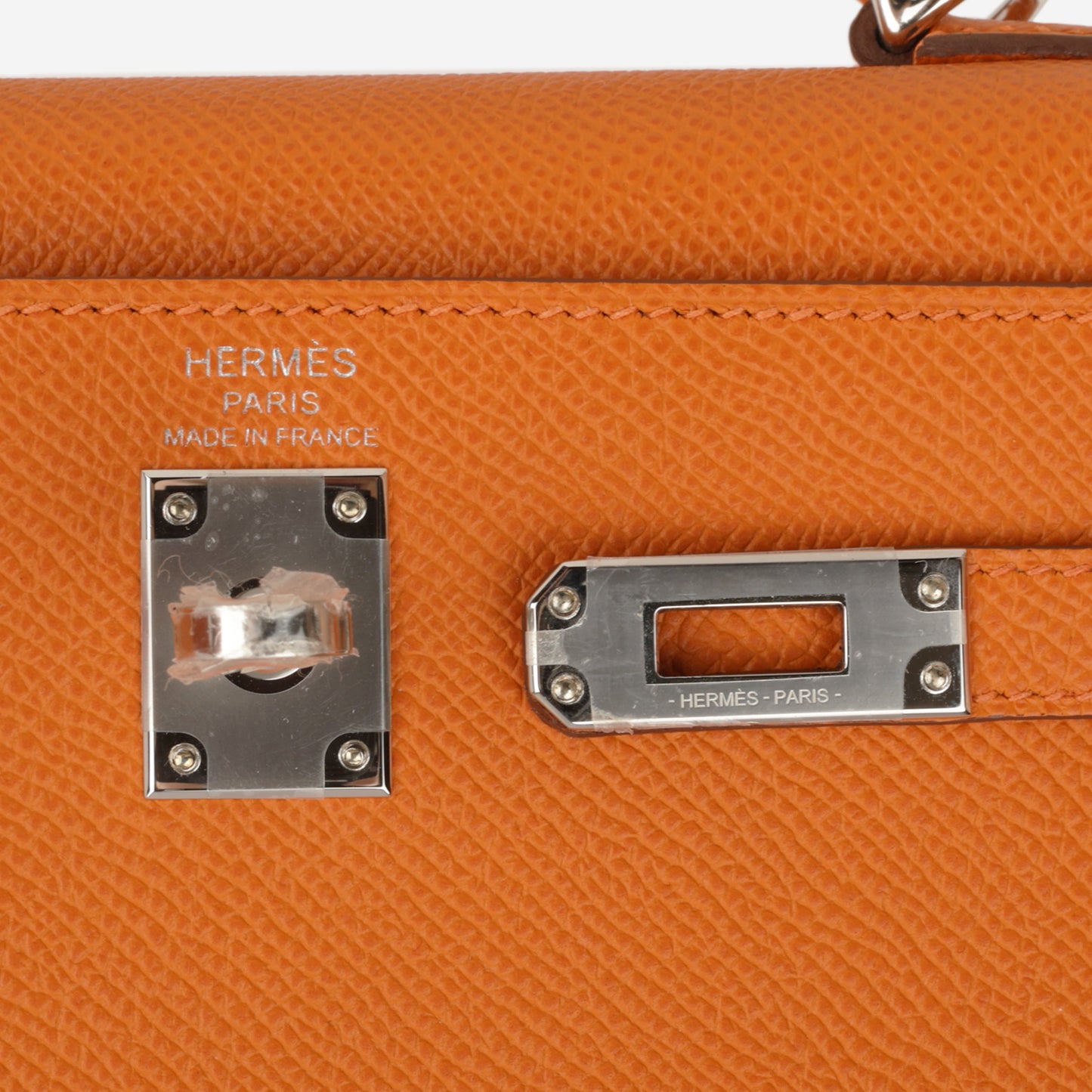 Hermès Kelly 25 - Orange Epsom | Palladium Hardware (NWT)