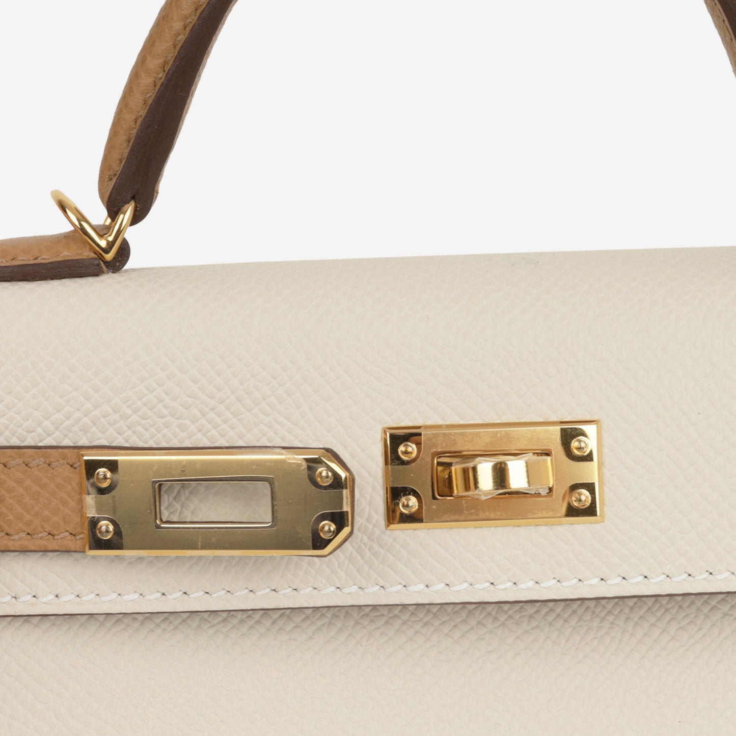 Hermès HSS Mini Kelly - Craie / Biscuit Epsom | Gold Hardware