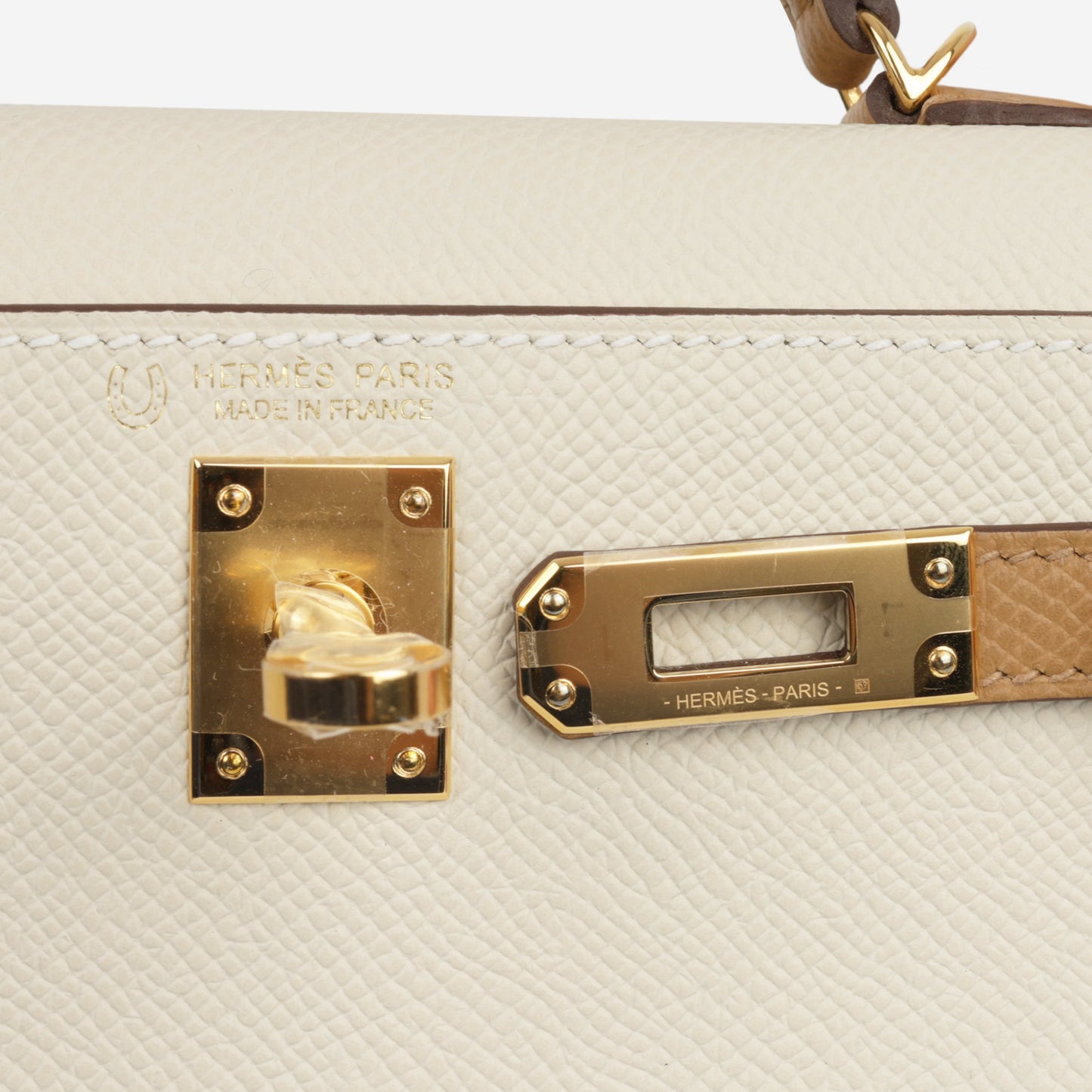 Hermès HSS Mini Kelly - Craie / Biscuit Epsom | Gold Hardware