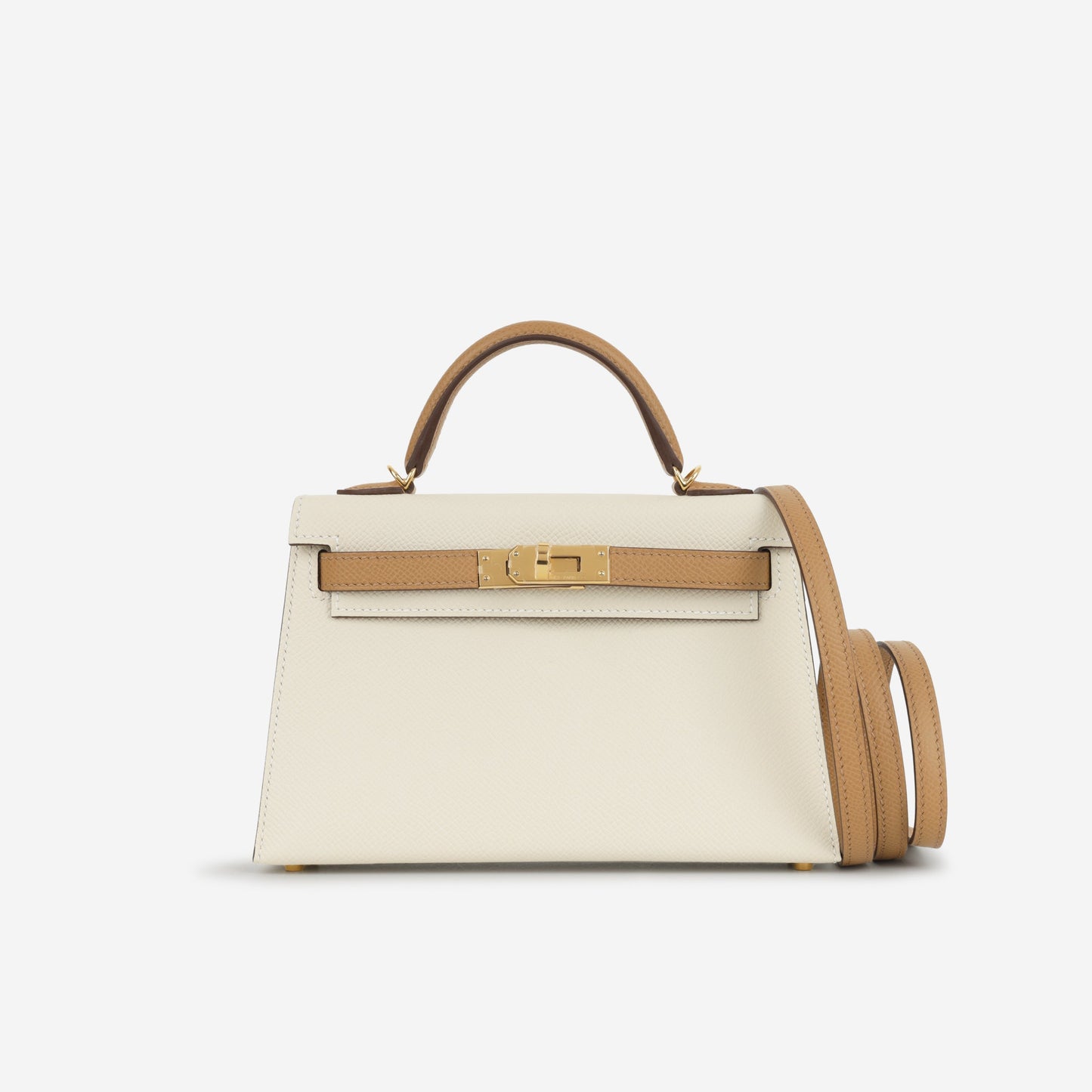 Hermès HSS Mini Kelly - Craie / Biscuit Epsom | Gold Hardware