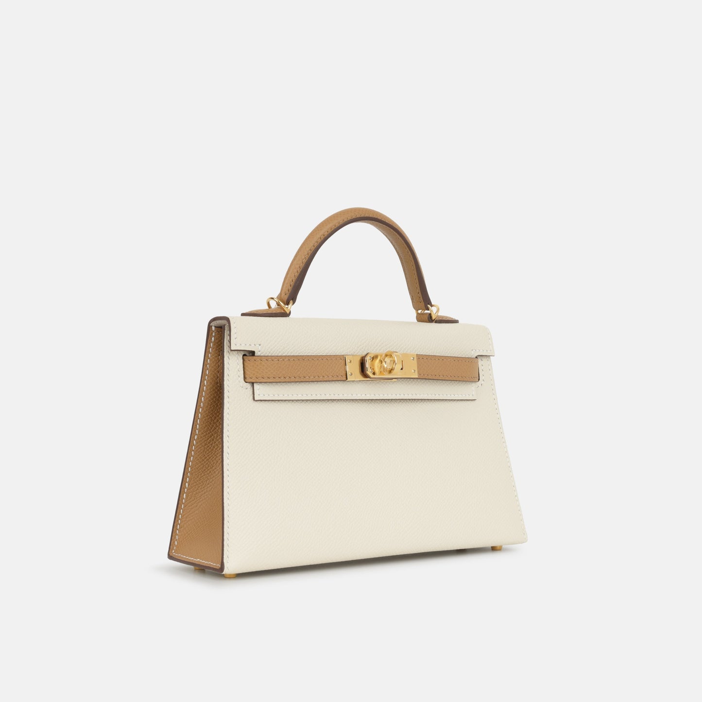 Hermès HSS Mini Kelly - Craie / Biscuit Epsom | Gold Hardware