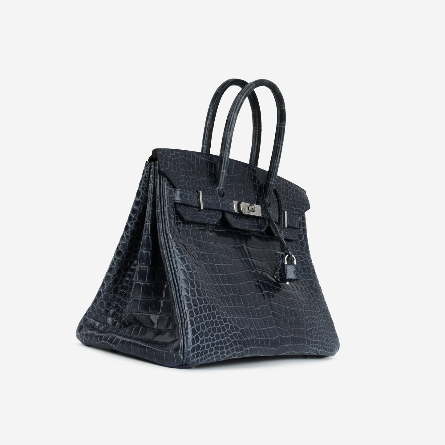 Hermès Birkin 35 - Bleu De Malte Crocodile Porosus Lisse | Palladium Hardware