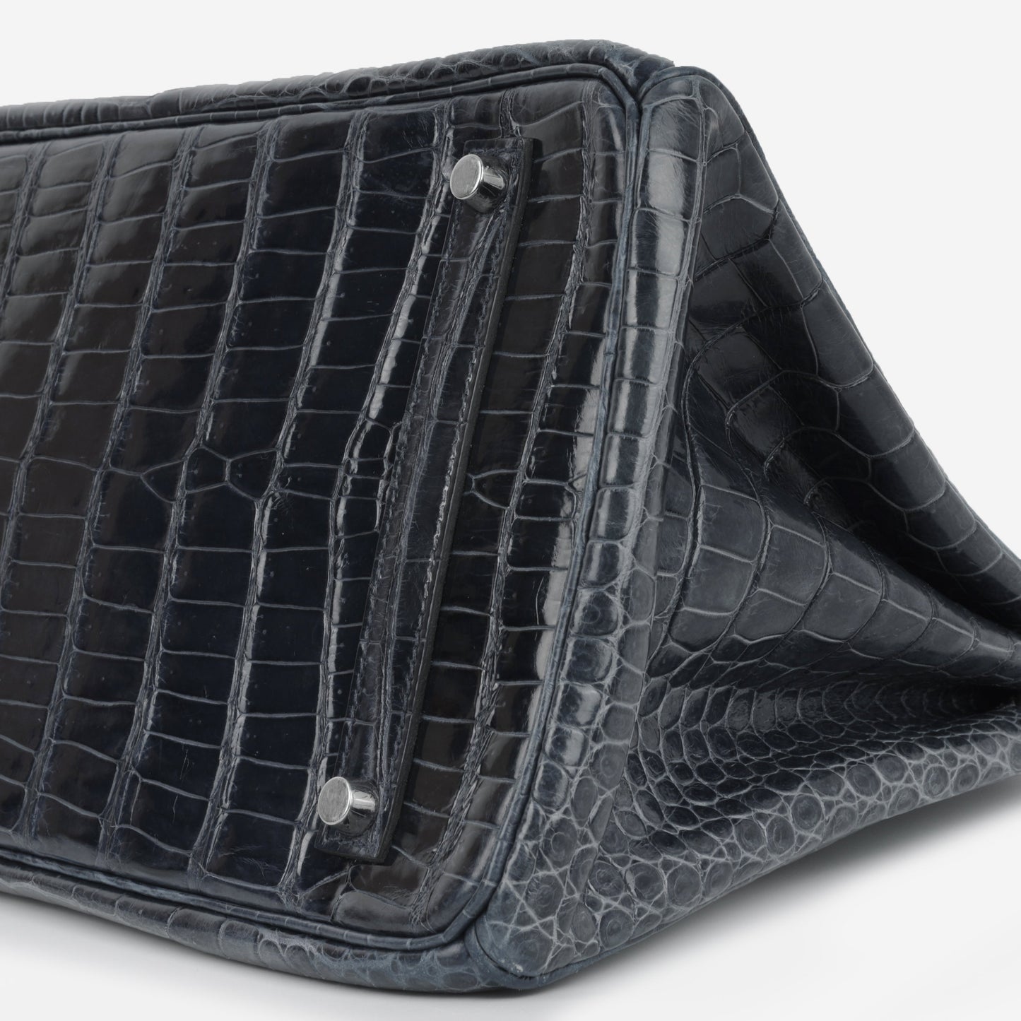 Hermès Birkin 35 - Bleu De Malte Crocodile Porosus Lisse | Palladium Hardware
