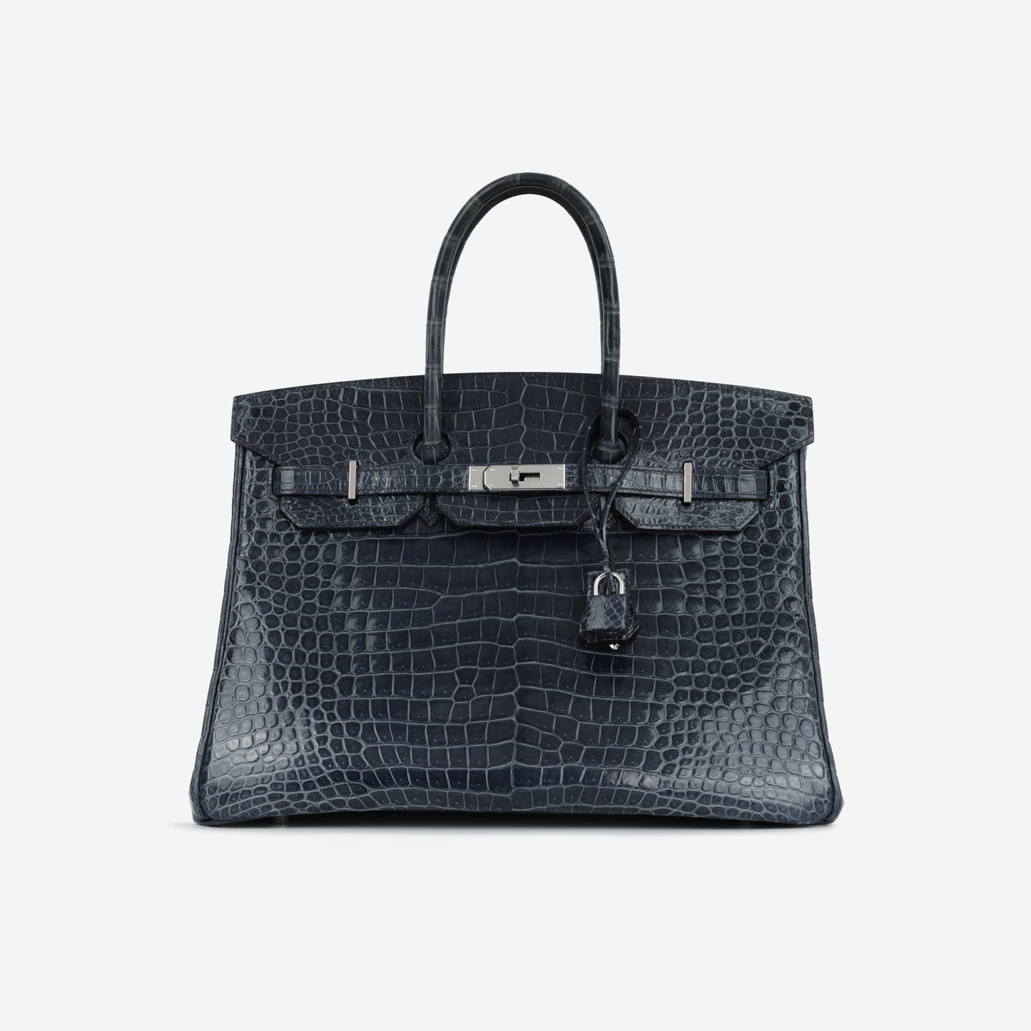 Hermès Birkin 35 - Bleu De Malte Crocodile Porosus Lisse | Palladium Hardware