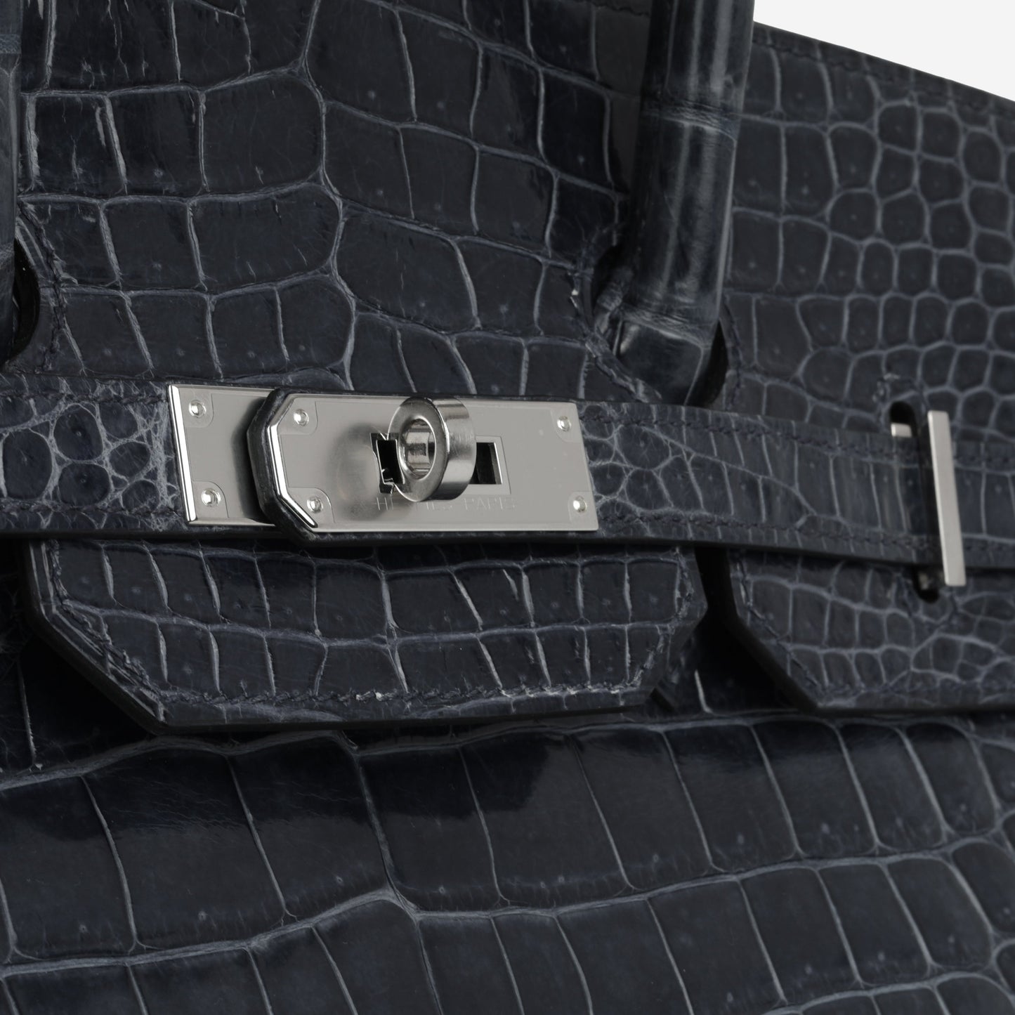 Hermès Birkin 35 - Bleu De Malte Crocodile Porosus Lisse | Palladium Hardware
