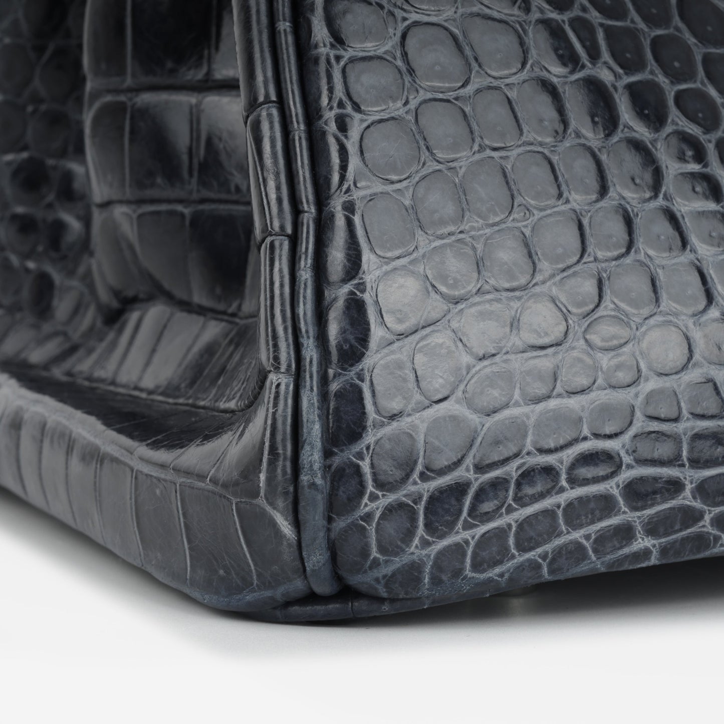 Hermès Birkin 35 - Bleu De Malte Crocodile Porosus Lisse | Palladium Hardware