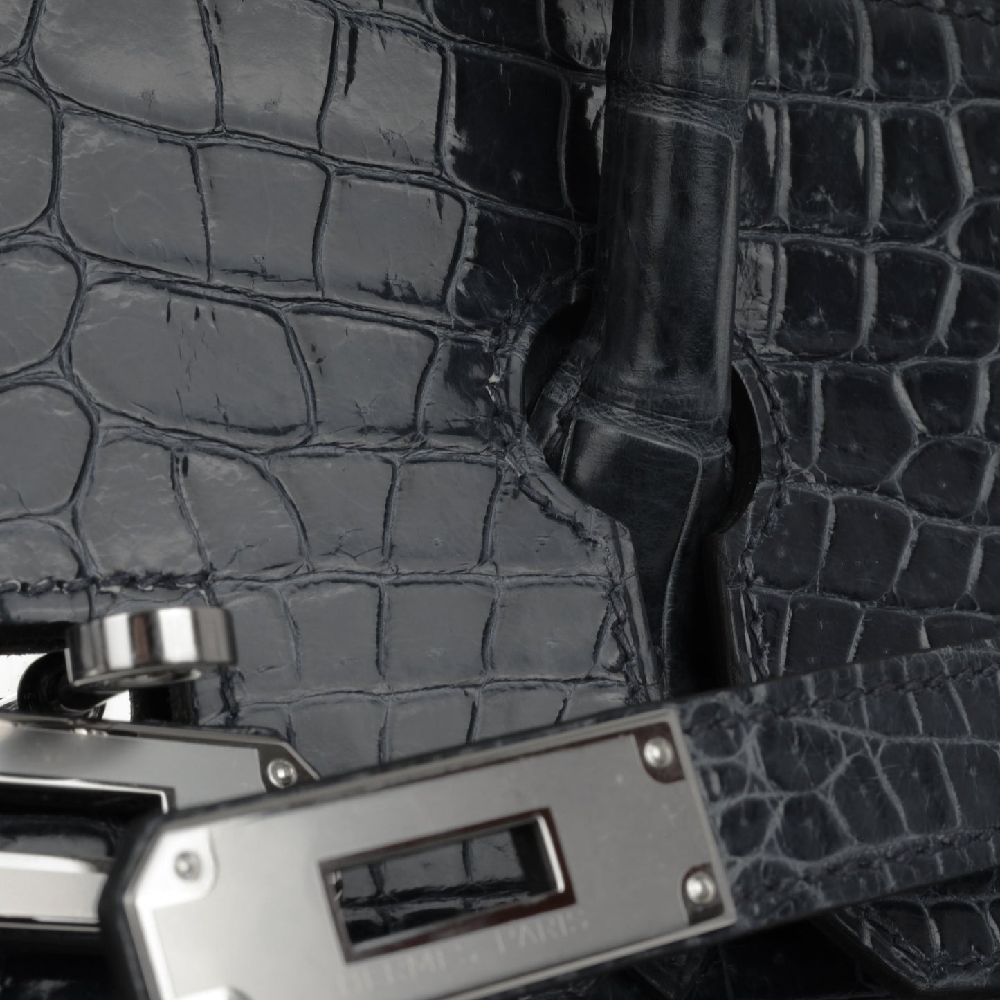 Hermès Birkin 35 - Bleu De Malte Crocodile Porosus Lisse | Palladium Hardware