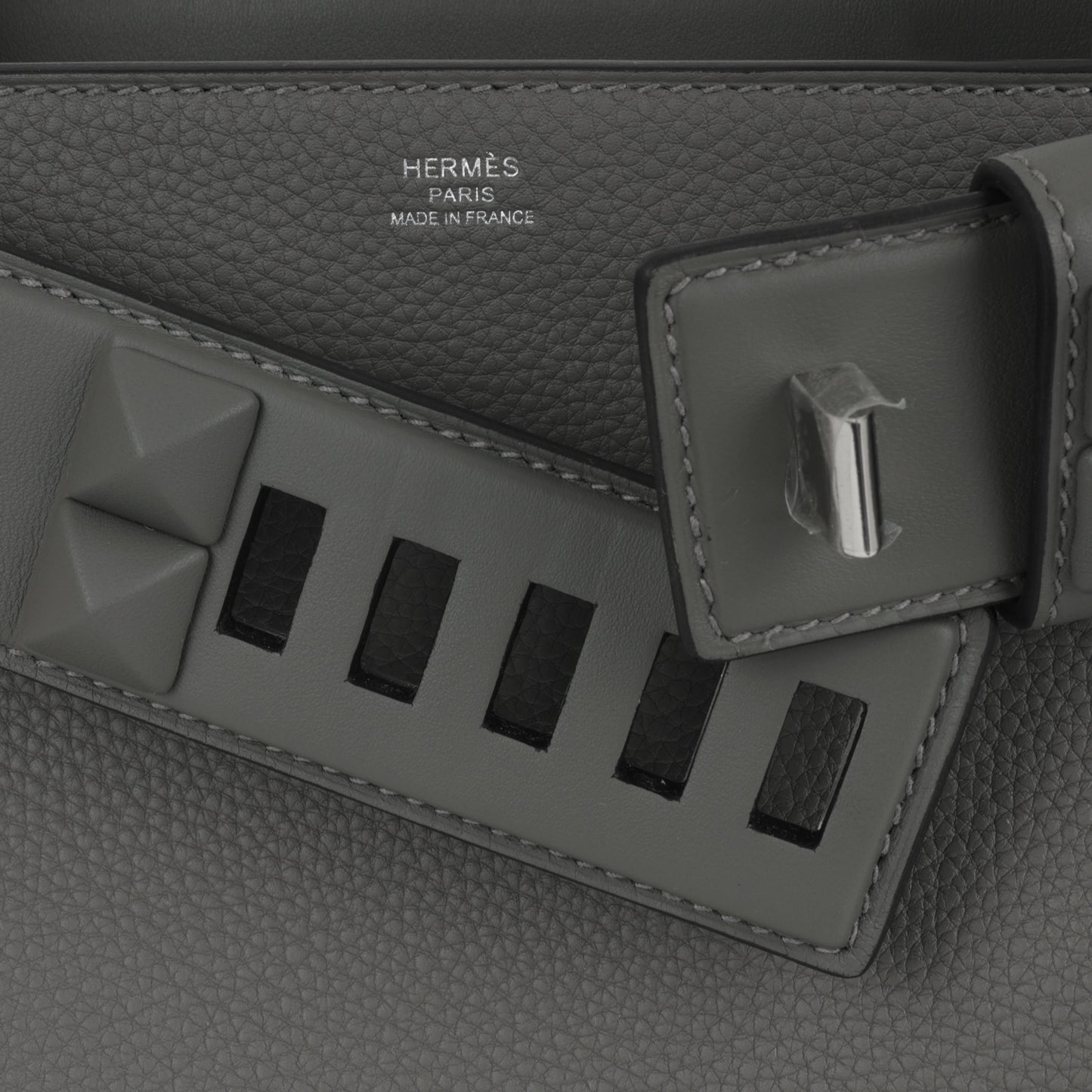 Hermès Medor Bag - Gris Meyer Togo / Swift | Palladium Hardware