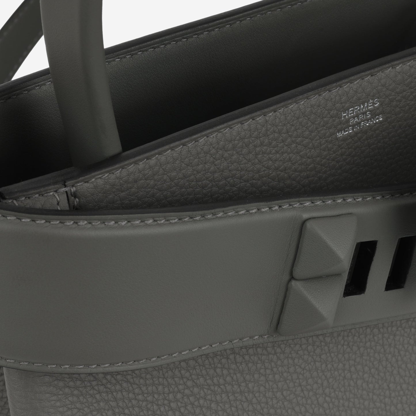 Hermès Medor Bag - Gris Meyer Togo / Swift | Palladium Hardware
