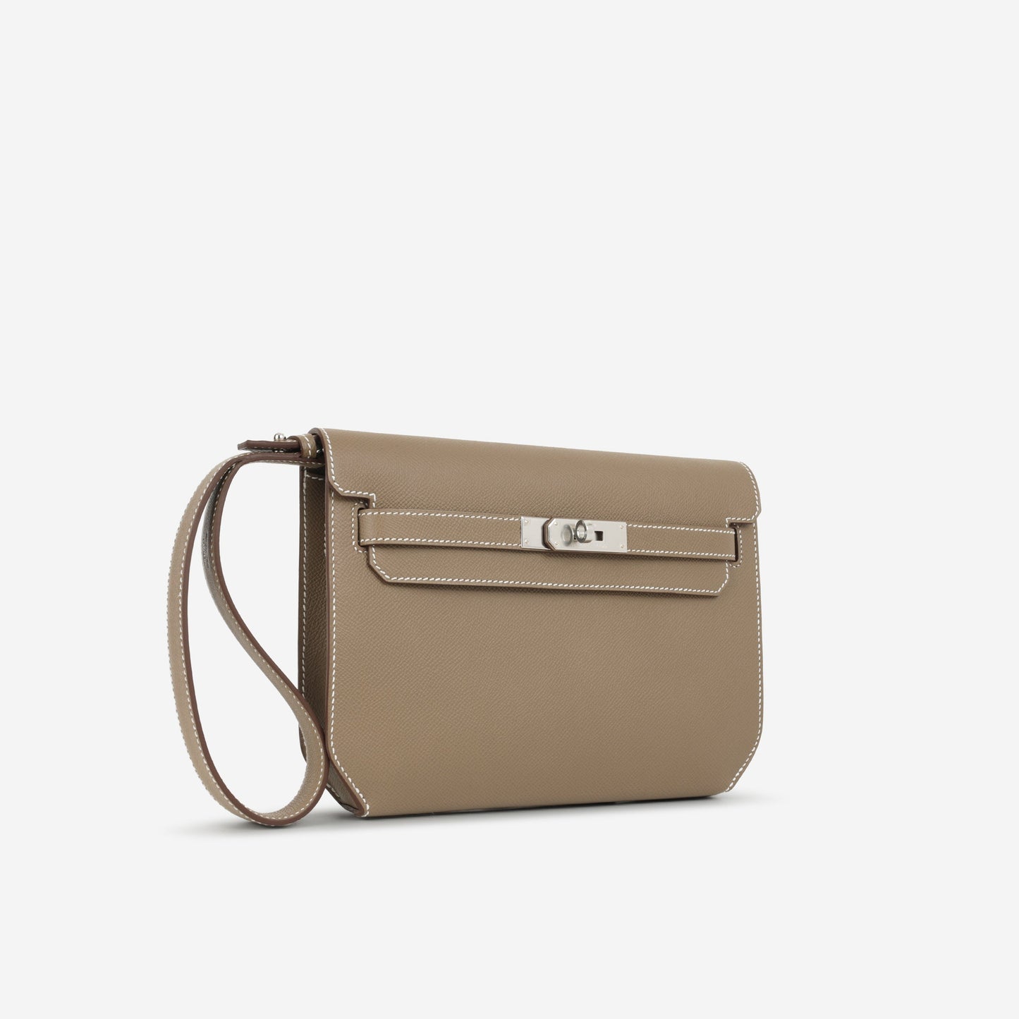 Hermès Kelly Dépêches 25 - Etoupe Epsom | Palladium Hardware