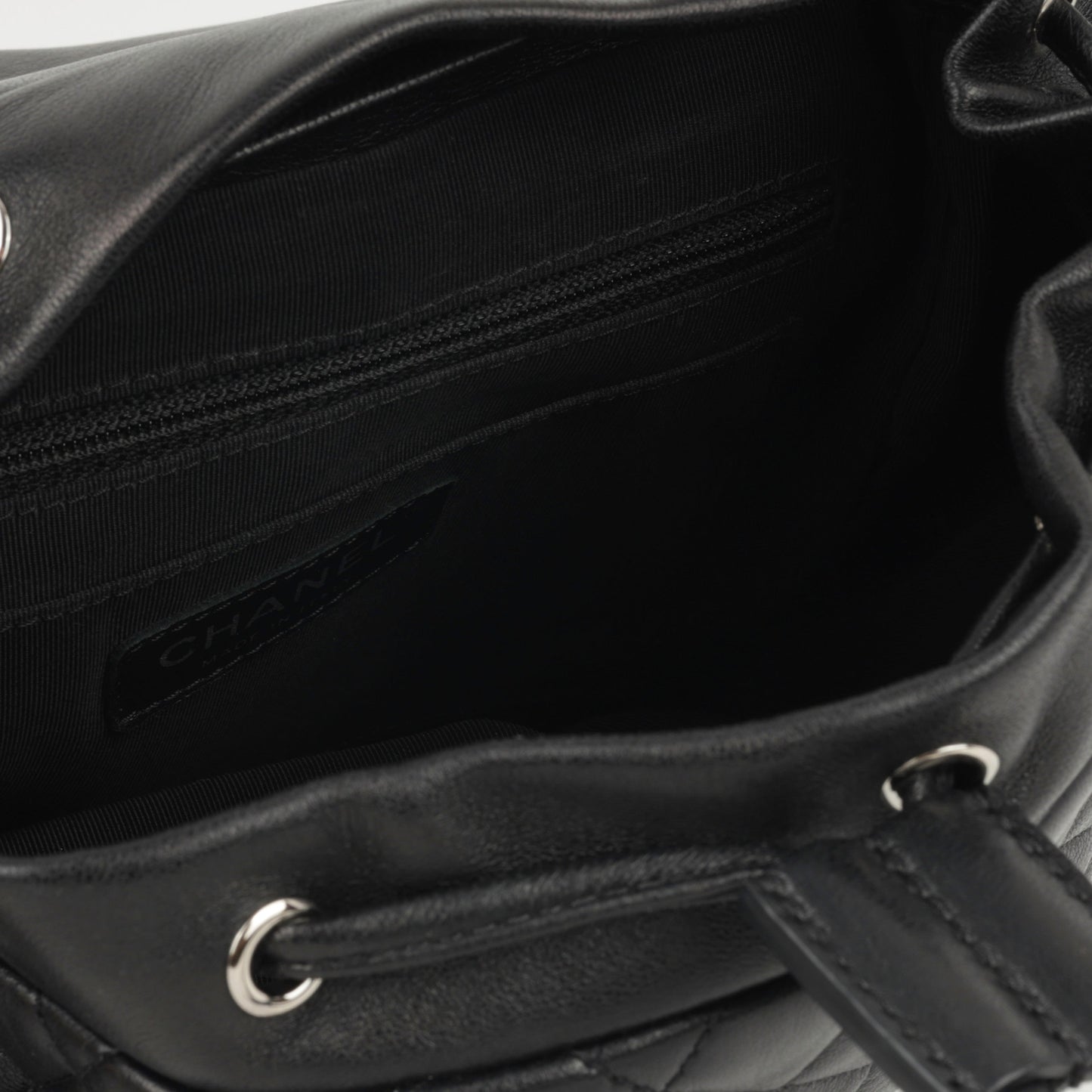 Chanel Small Urban Spirit Backpack - Black Lambskin | Silver Hardware