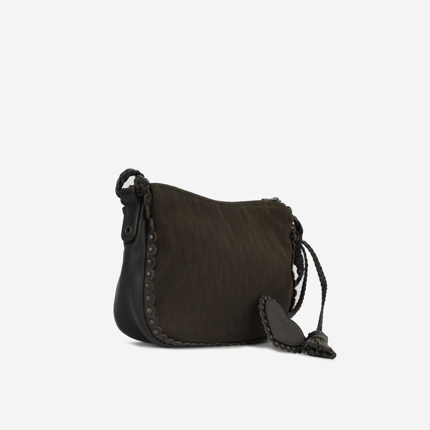 Dior Vintage Ethnic Heart Bag - Brown Oblique | Silver Hardware