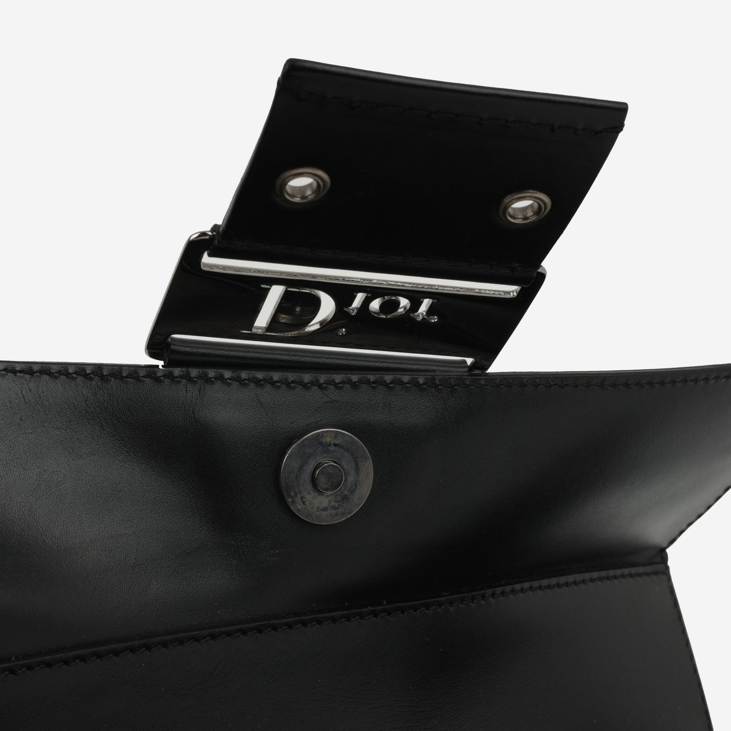 Dior Vintage Columbus Shoulder Bag - Black Oblique | Silver Hardware