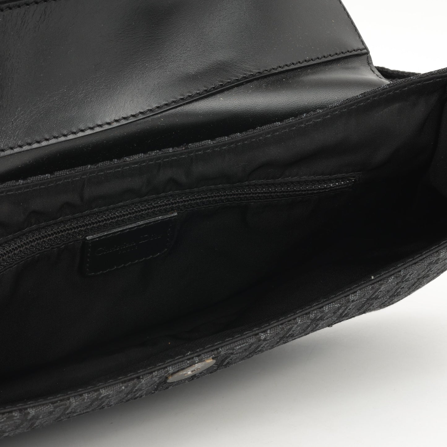 Dior Vintage Columbus Shoulder Bag - Black Oblique | Silver Hardware