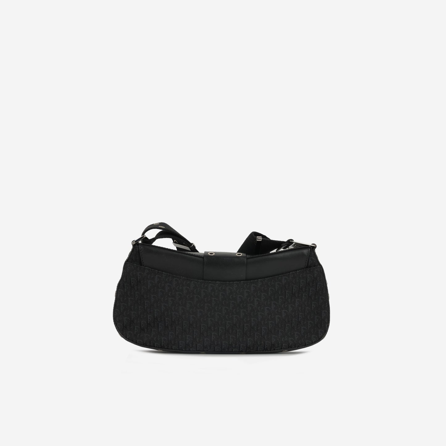 Dior Vintage Columbus Shoulder Bag - Black Oblique | Silver Hardware